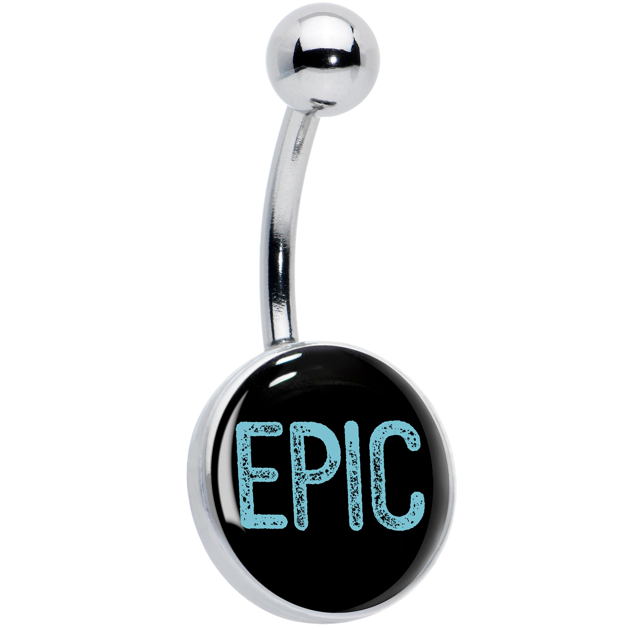 Epic Blue Belly Ring