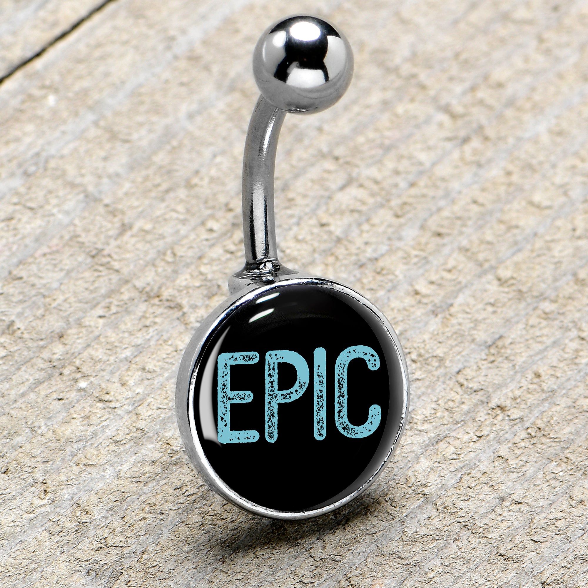 Epic Blue Belly Ring