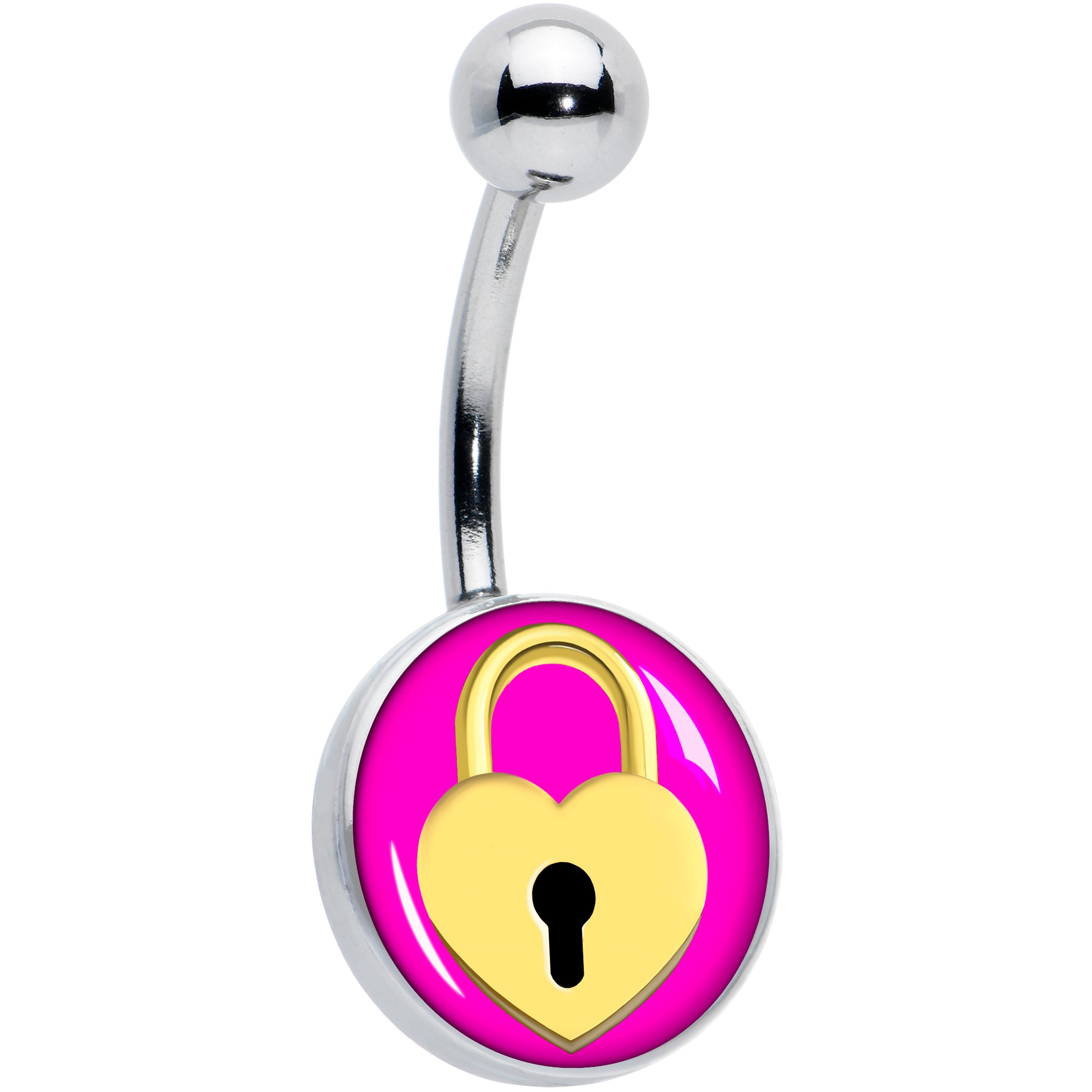 Heart Lock Belly Ring