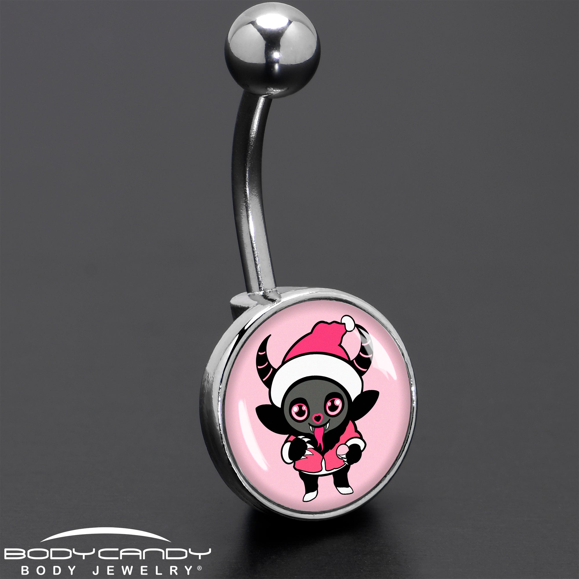 Krampus Cutie Christmas Holiday Belly Ring