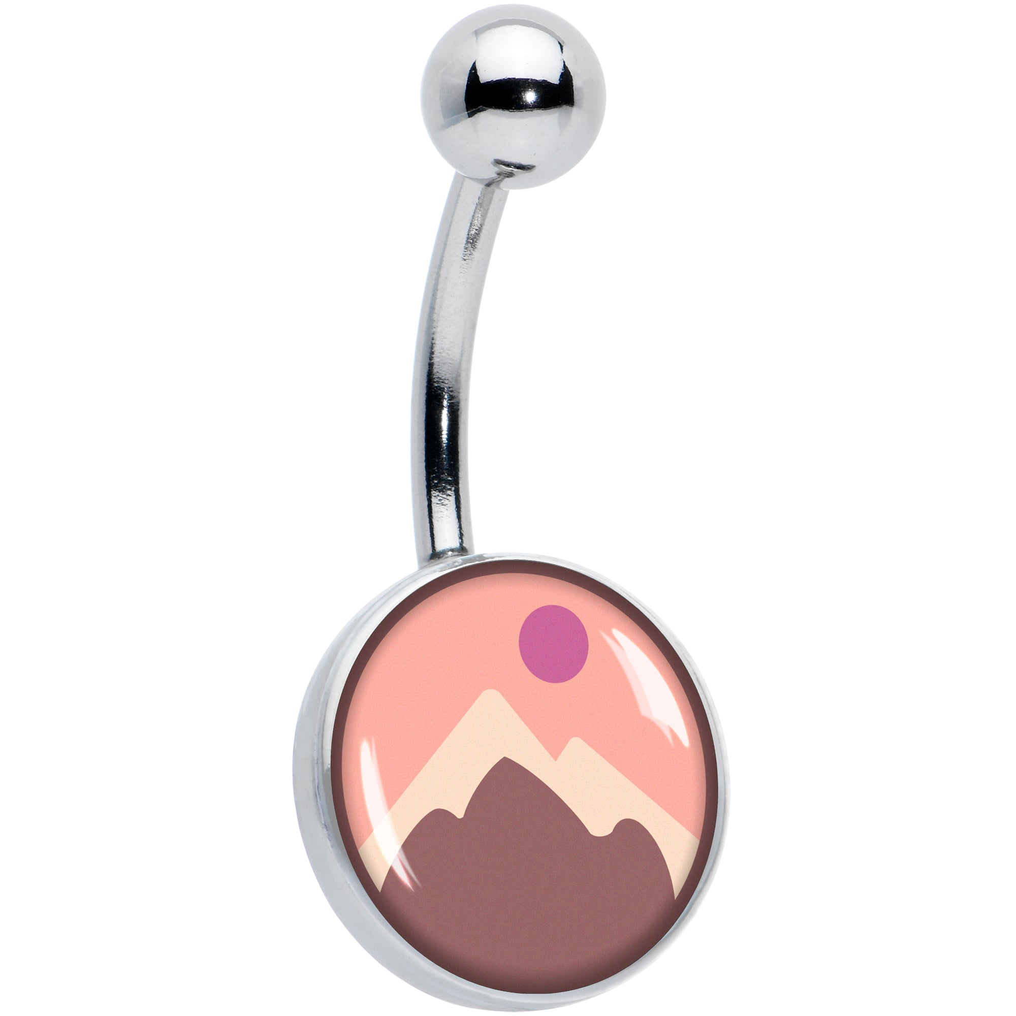 Mountain Sunrise Belly Ring