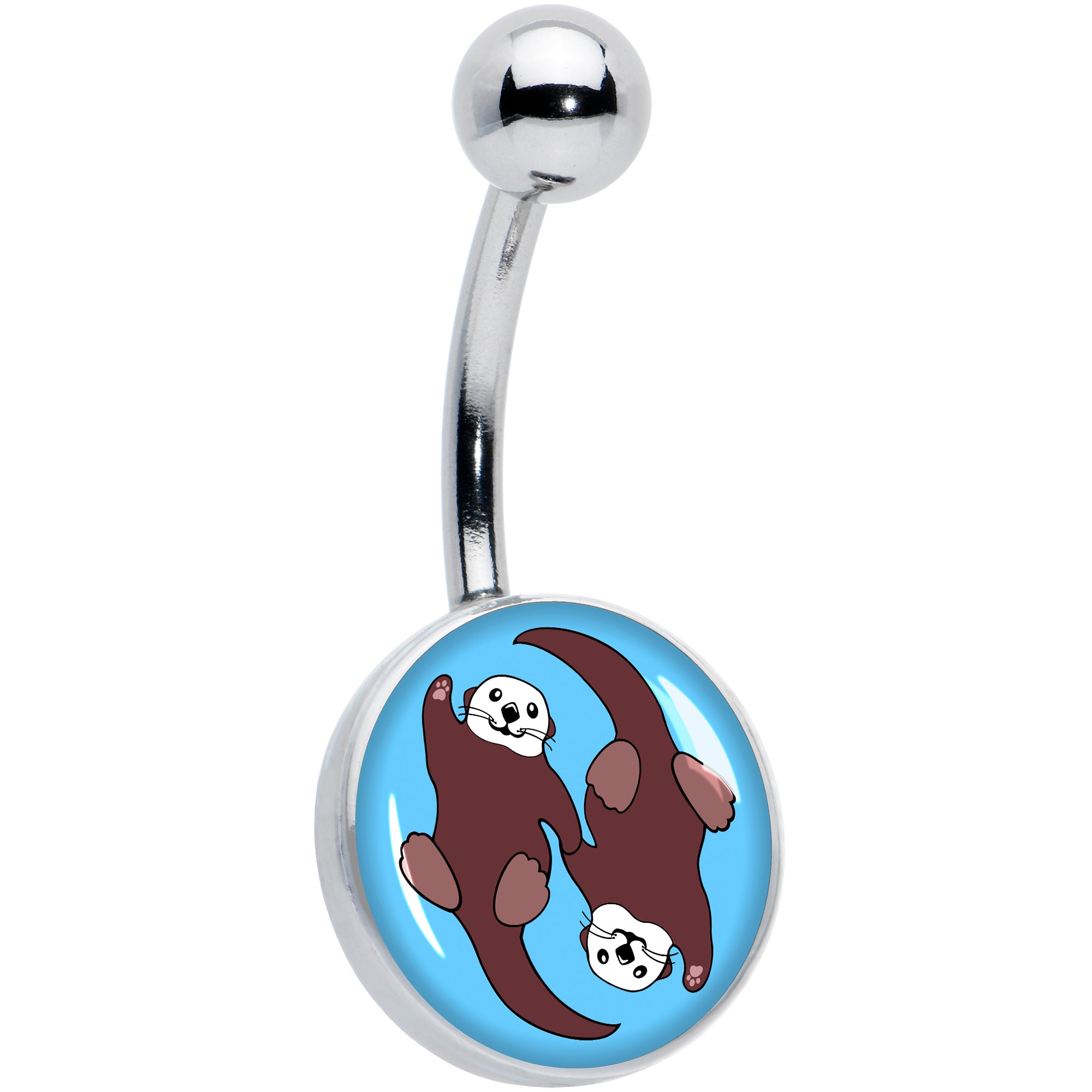 Oh My Otters Animal Belly Ring