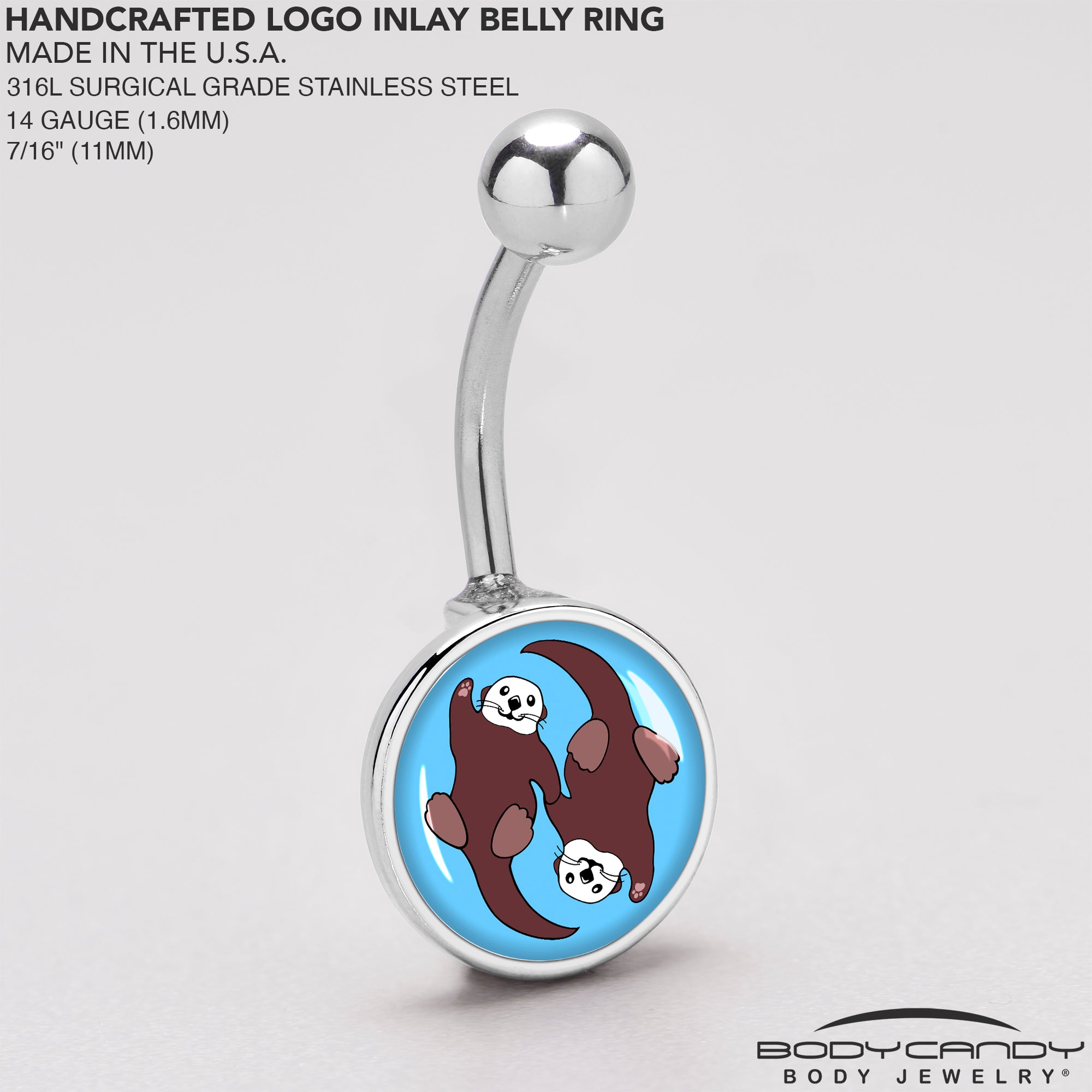 Oh My Otters Animal Belly Ring