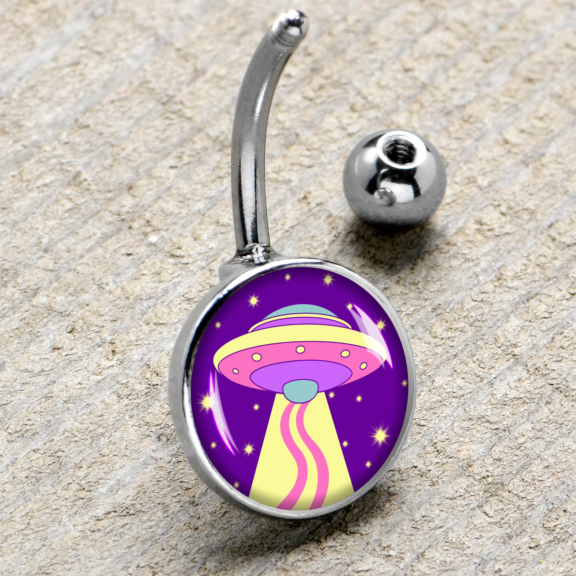 Style Space Invasion UFO Belly Ring