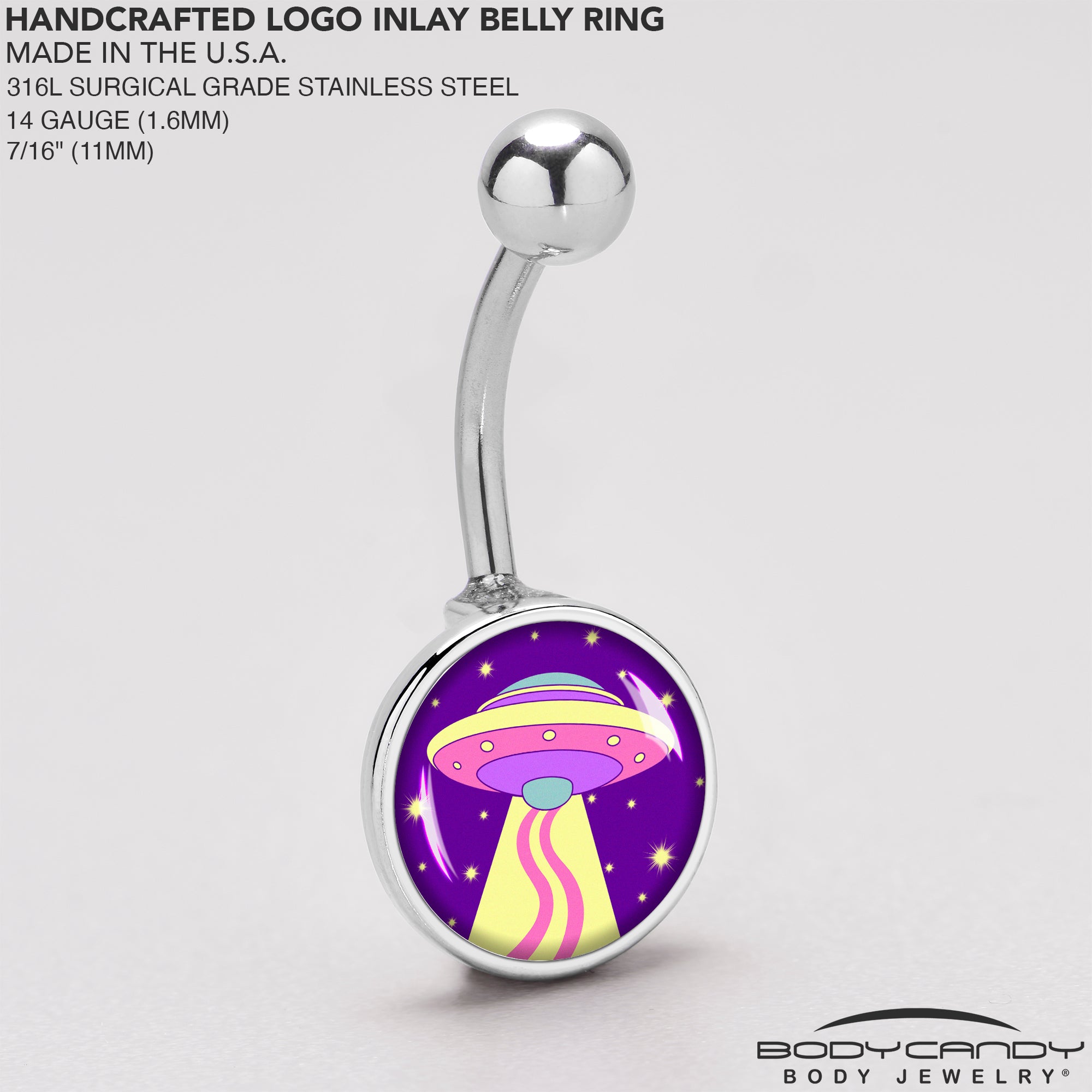 Style Space Invasion UFO Belly Ring