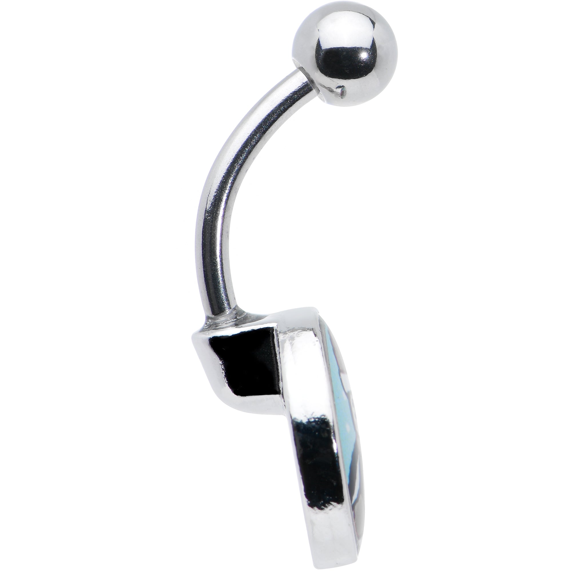 Snowfall Holiday Penguin Belly Ring