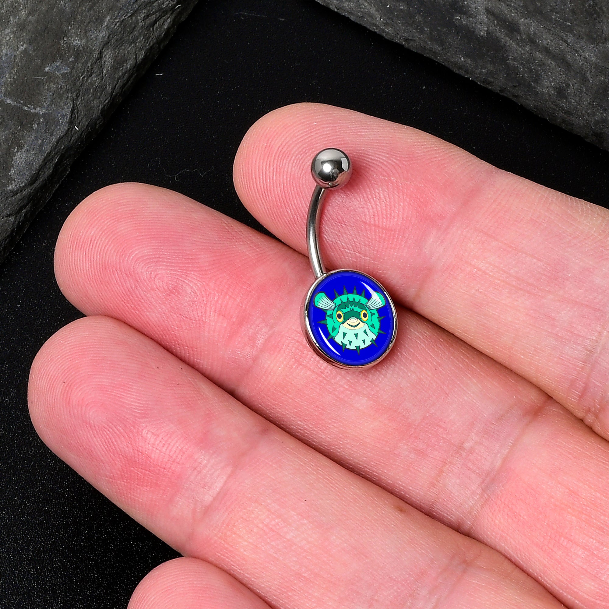 Pufferfish Belly Ring