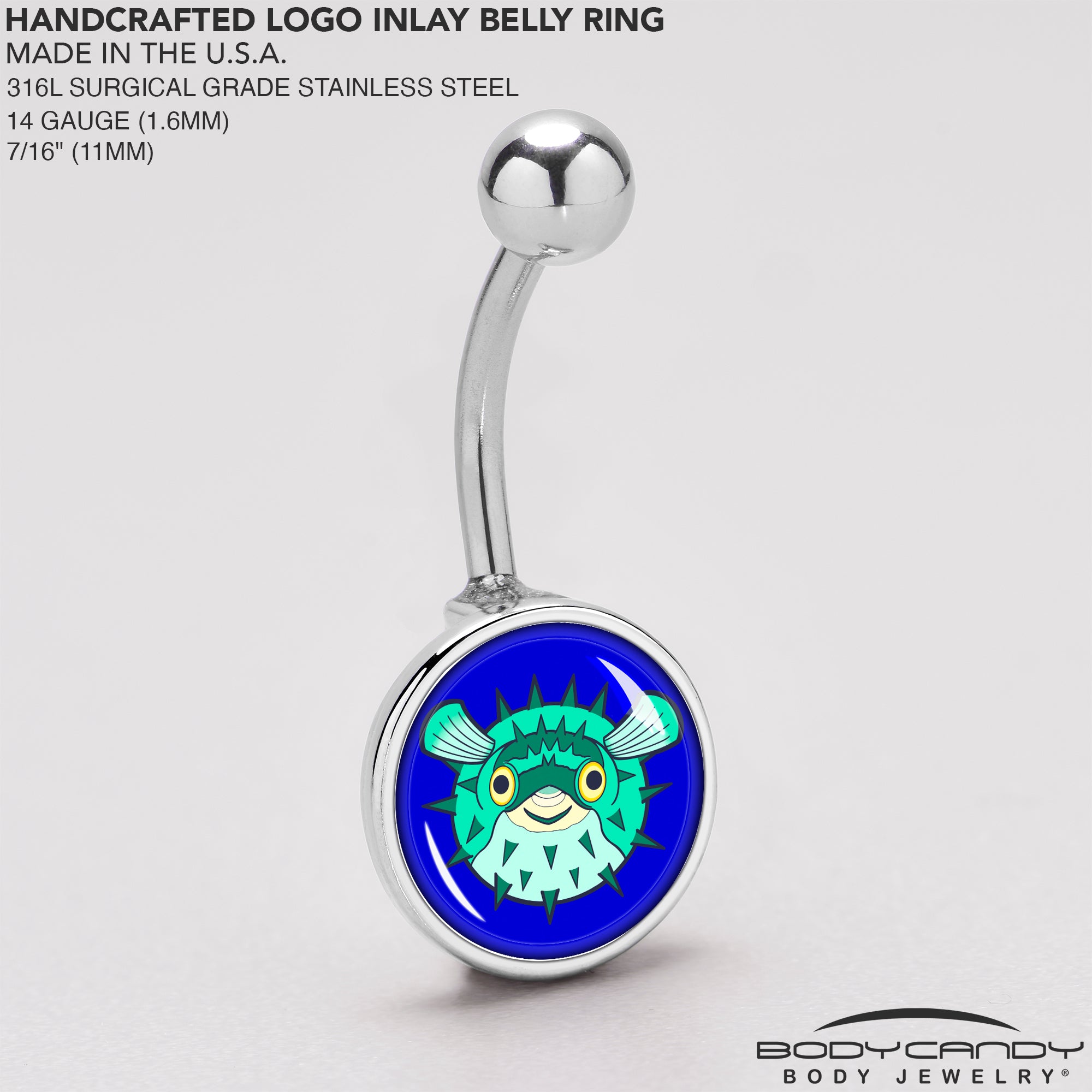 Pufferfish Belly Ring