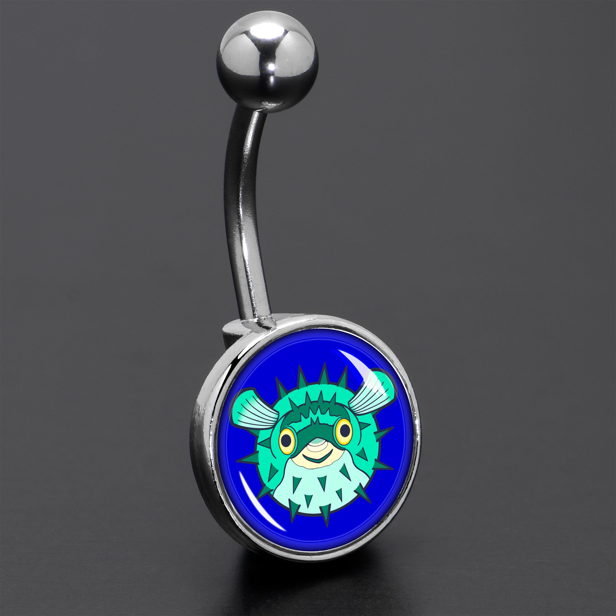 Pufferfish Belly Ring