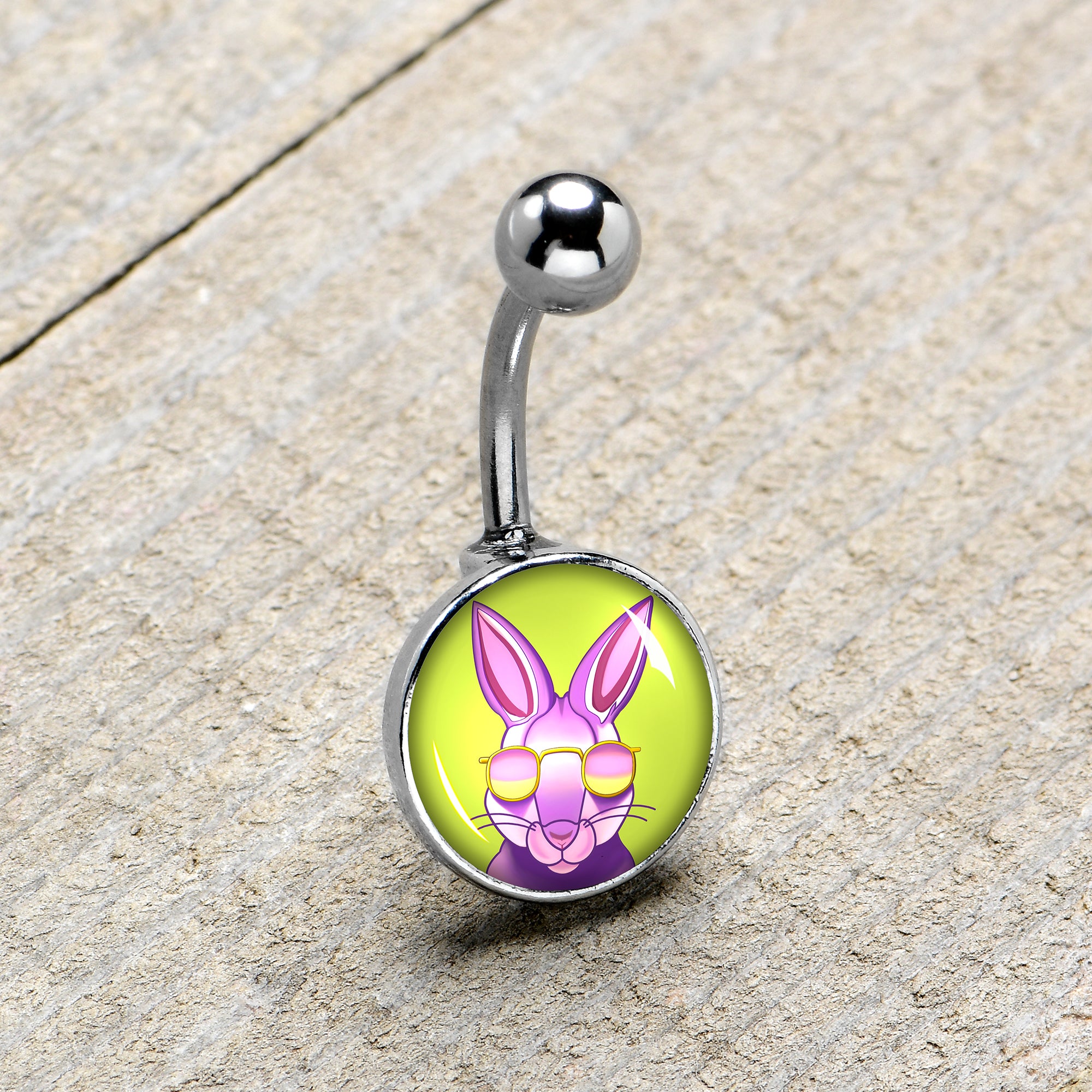 Cool Shades Bunny Belly Ring