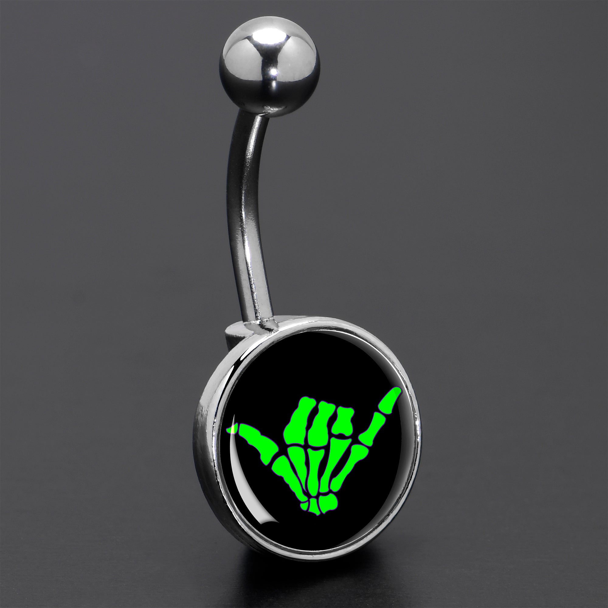 Shaka Hand Belly Ring