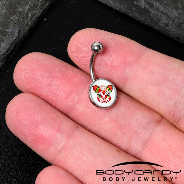 Cow belly 2024 button ring