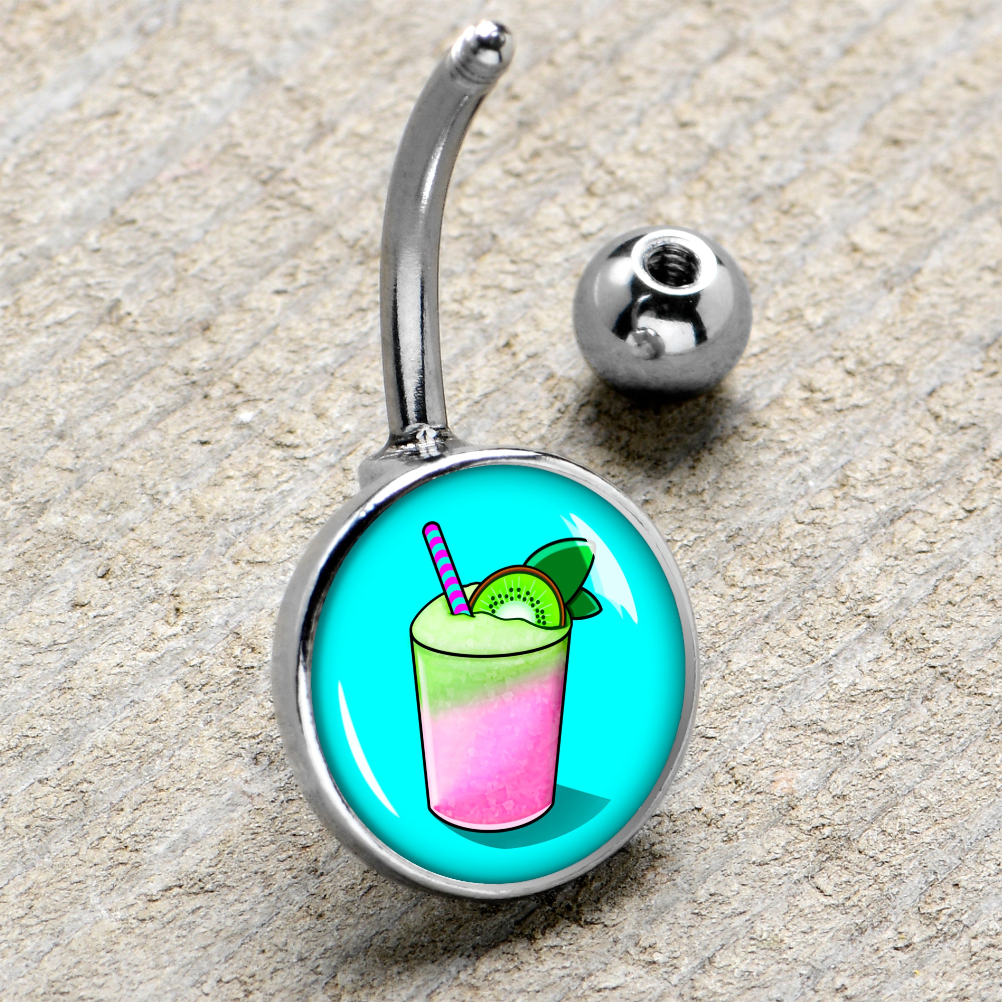 Summer Drink Belly Ring