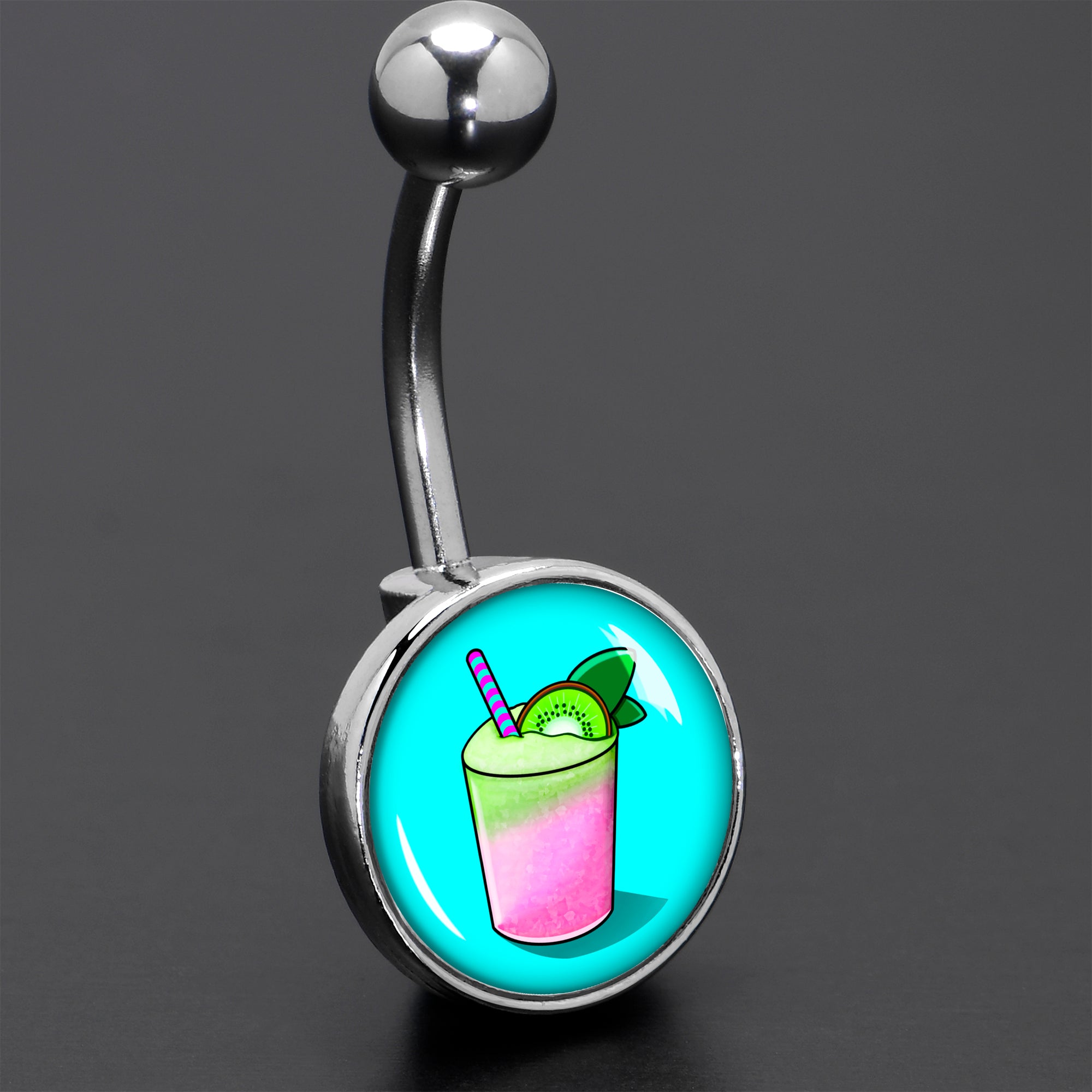 Summer Drink Belly Ring