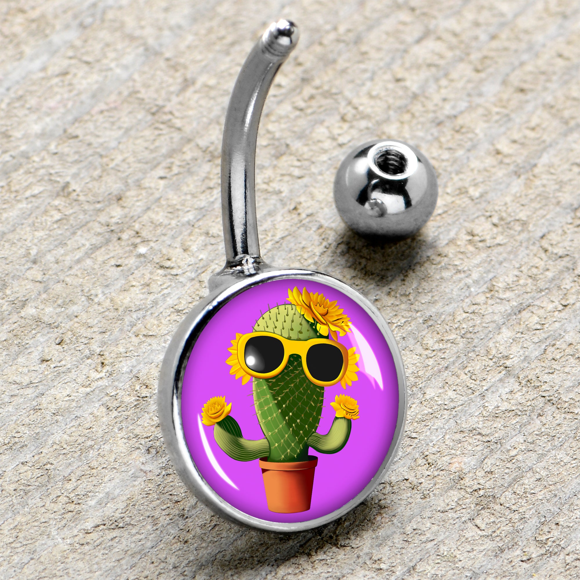 Cactus deals belly ring