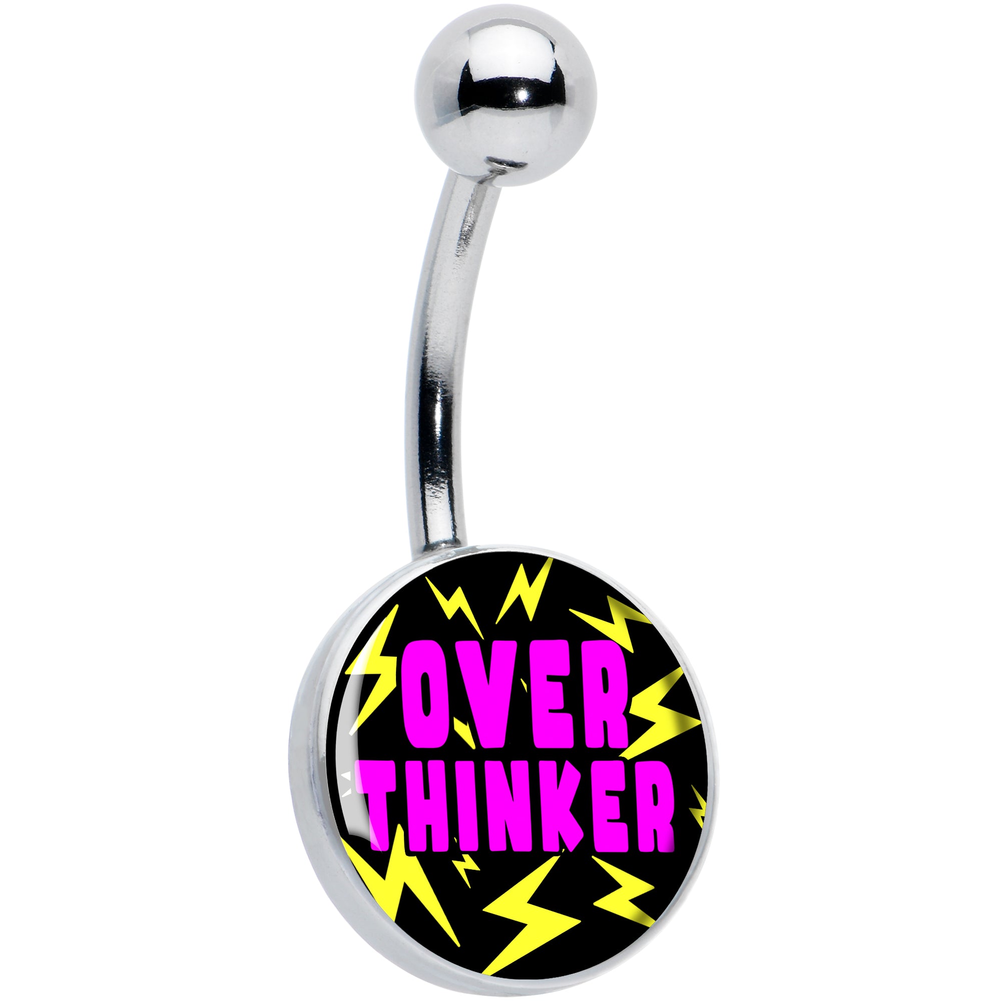 Over Thinker Impact Belly Ring