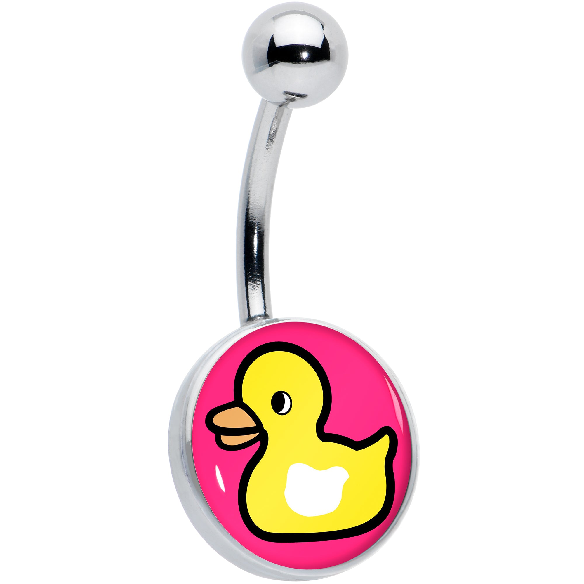 Yellow Ducky Belly Ring