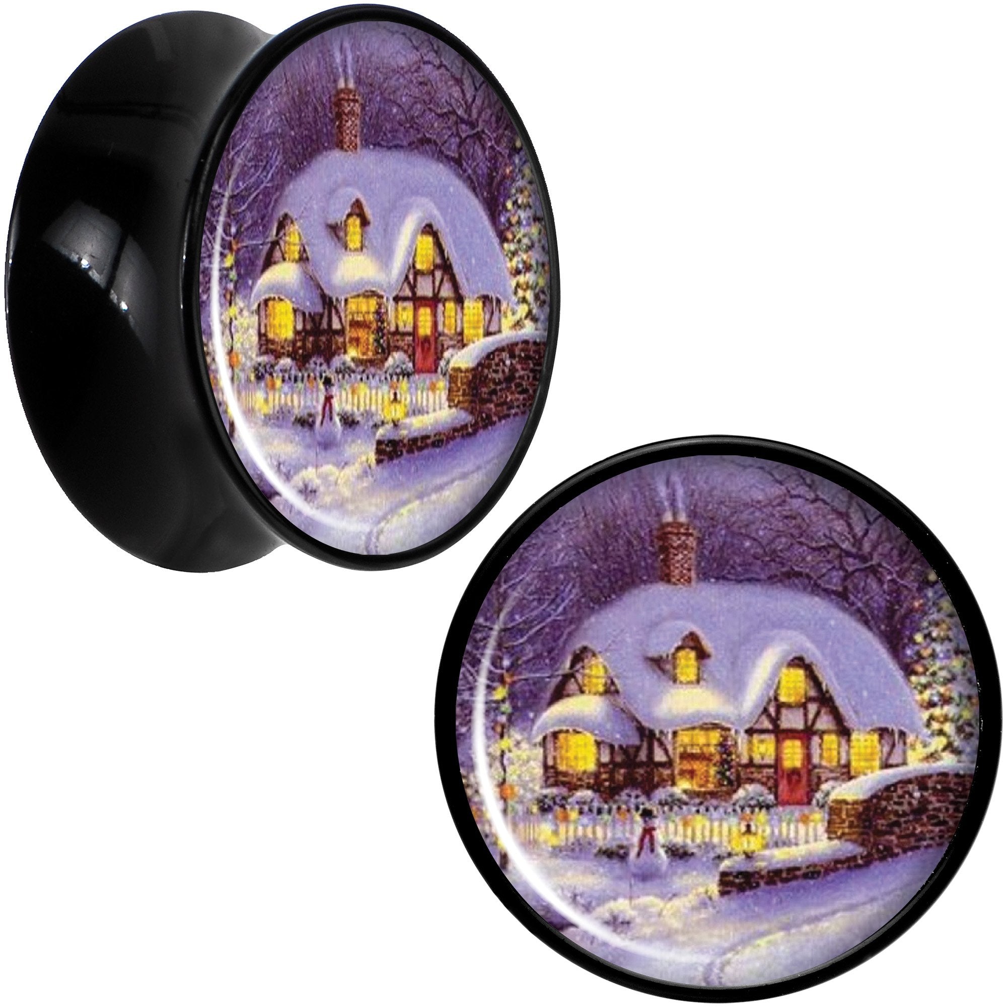 Advent Christmas Village Black Acrylic Saddle Plug Set Sizes 8mm to 20mm