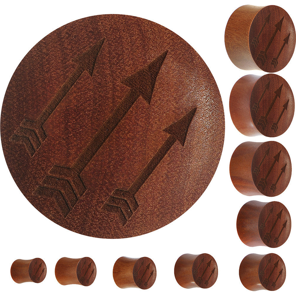 Organic Sawo Wood Archer's Arrows Saddle Plug