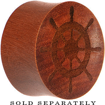 Organic Sawo Wood Captain's Wheel Saddle Plug