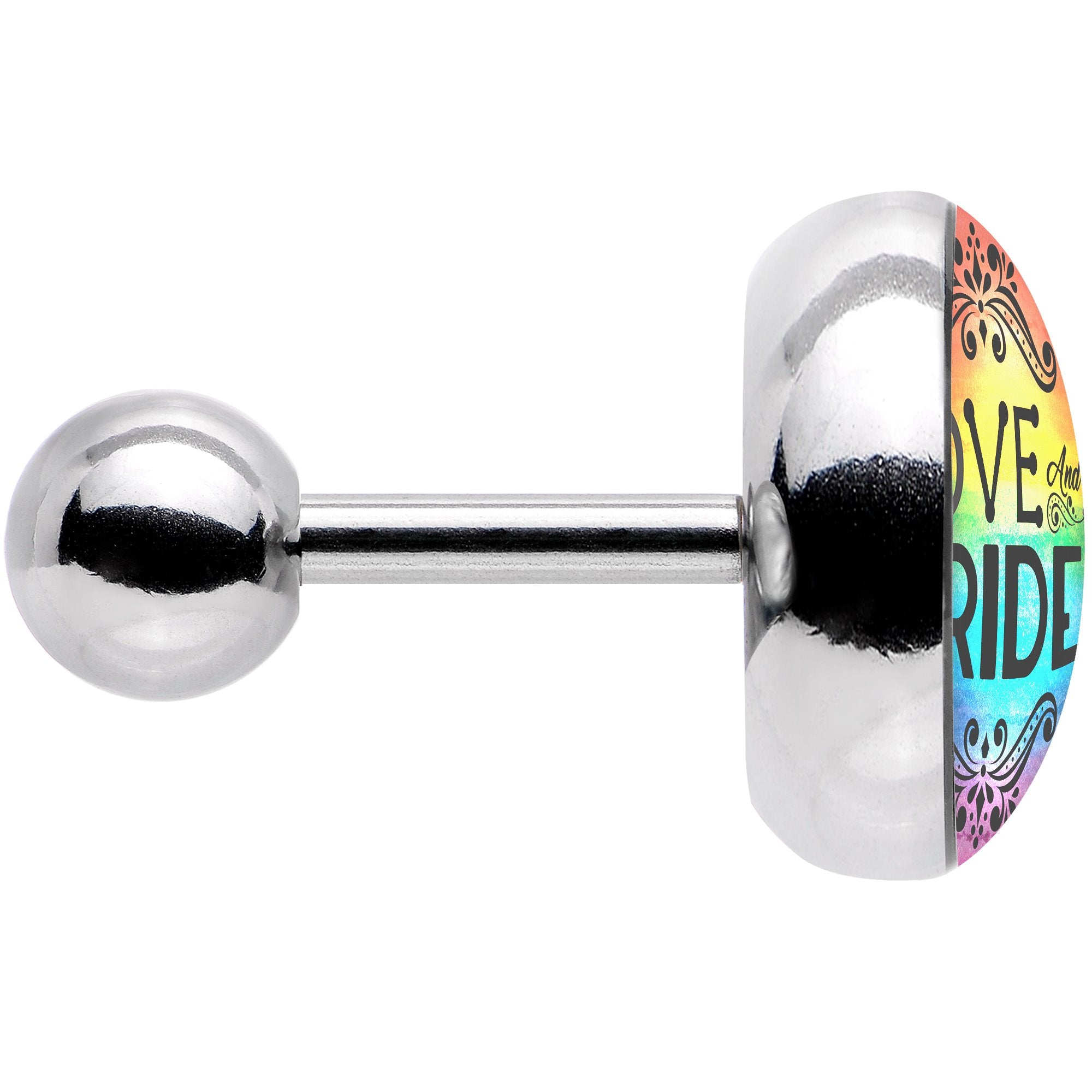 Rainbow Love and Pride Tragus Cartilage Earring