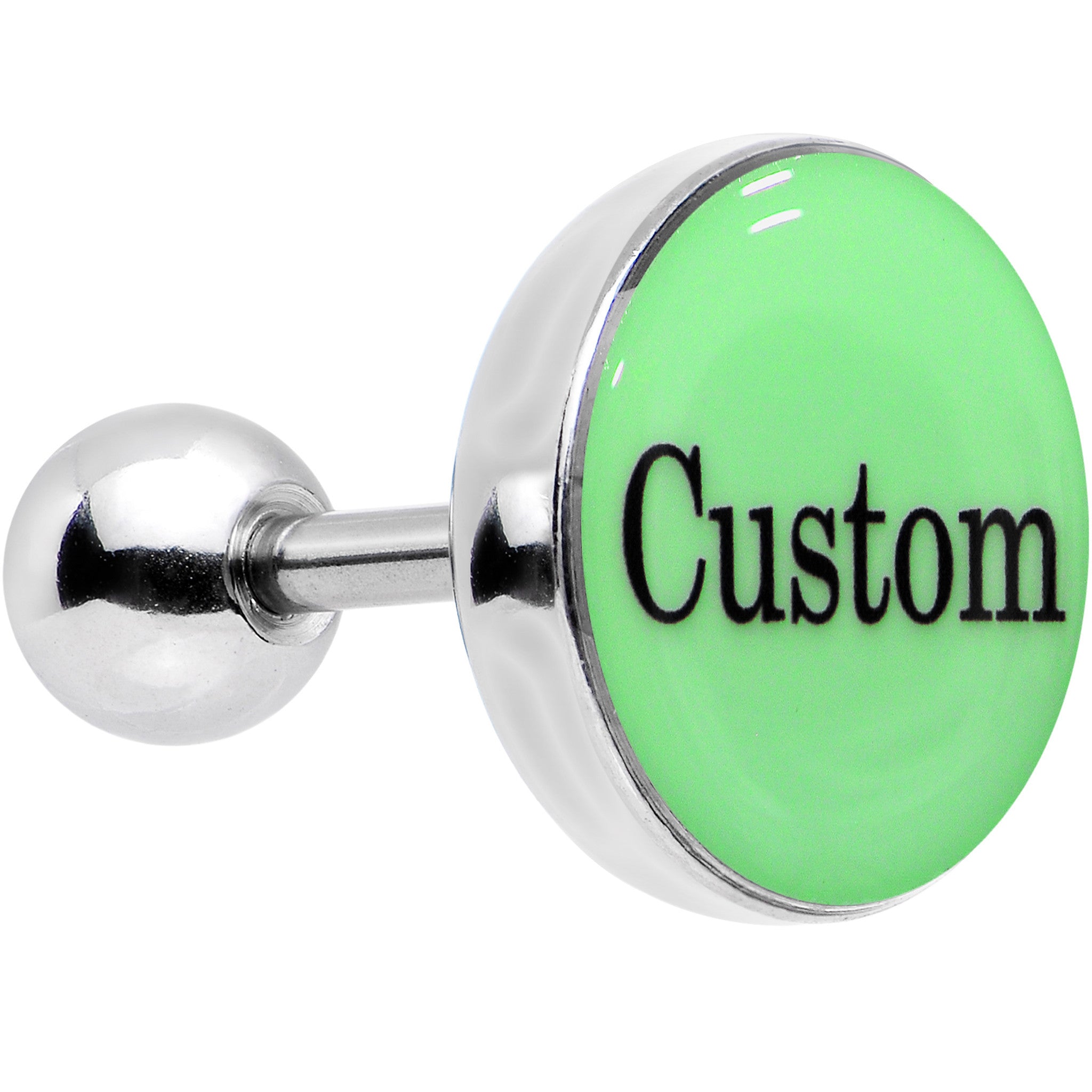 Custom Personalized Glow in the Dark Name Tragus Cartilage Earring