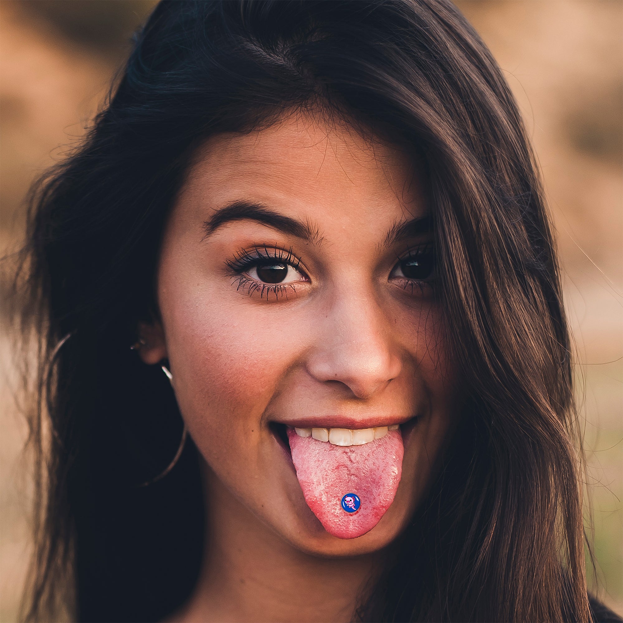 Adorable Axolotl Barbell Tongue Ring