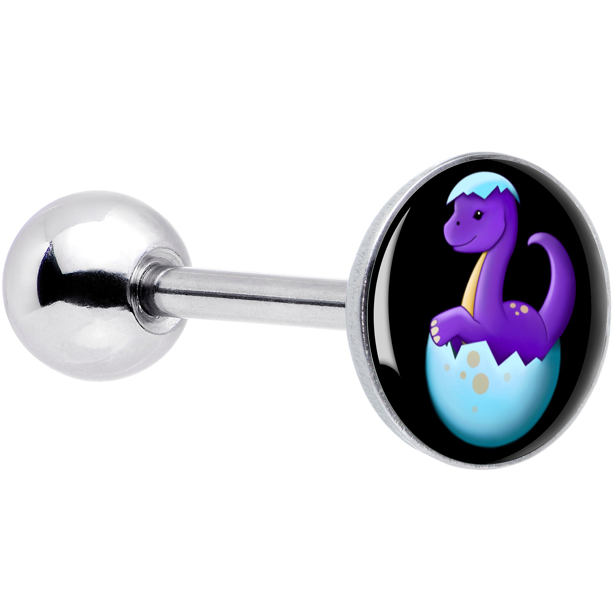 Baby Dinosaur Barbell Tongue Ring