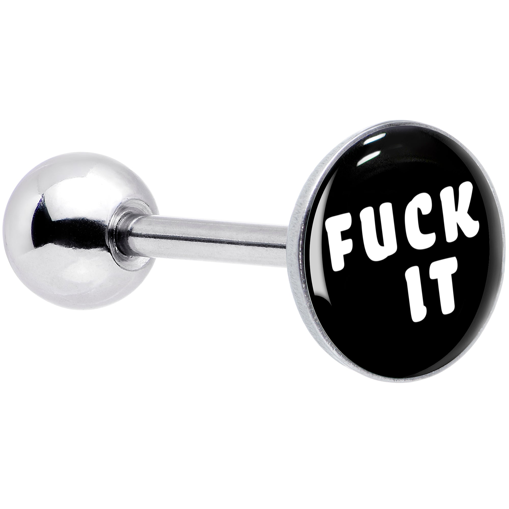 F*ck It Barbell Tongue Ring