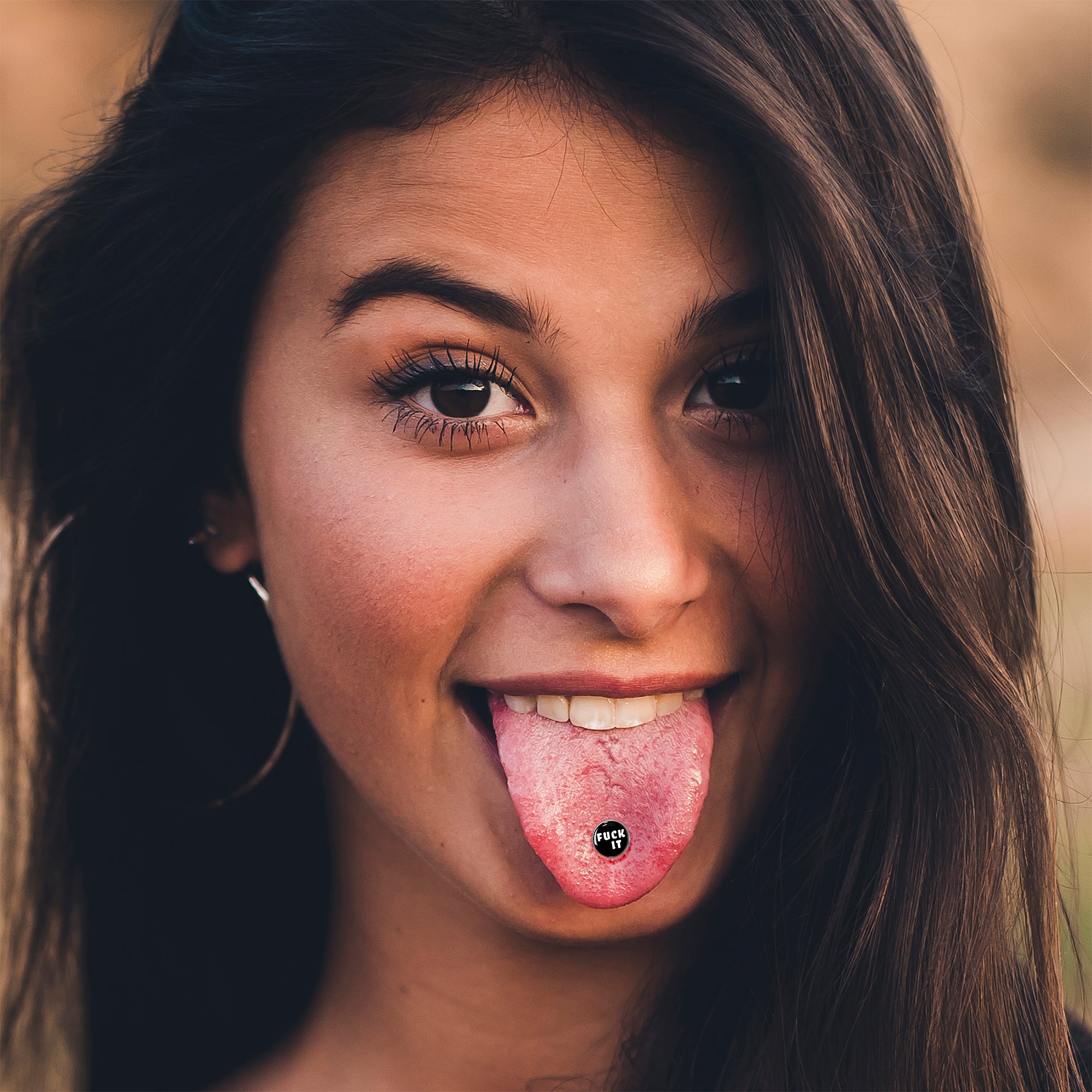 F*ck It Barbell Tongue Ring