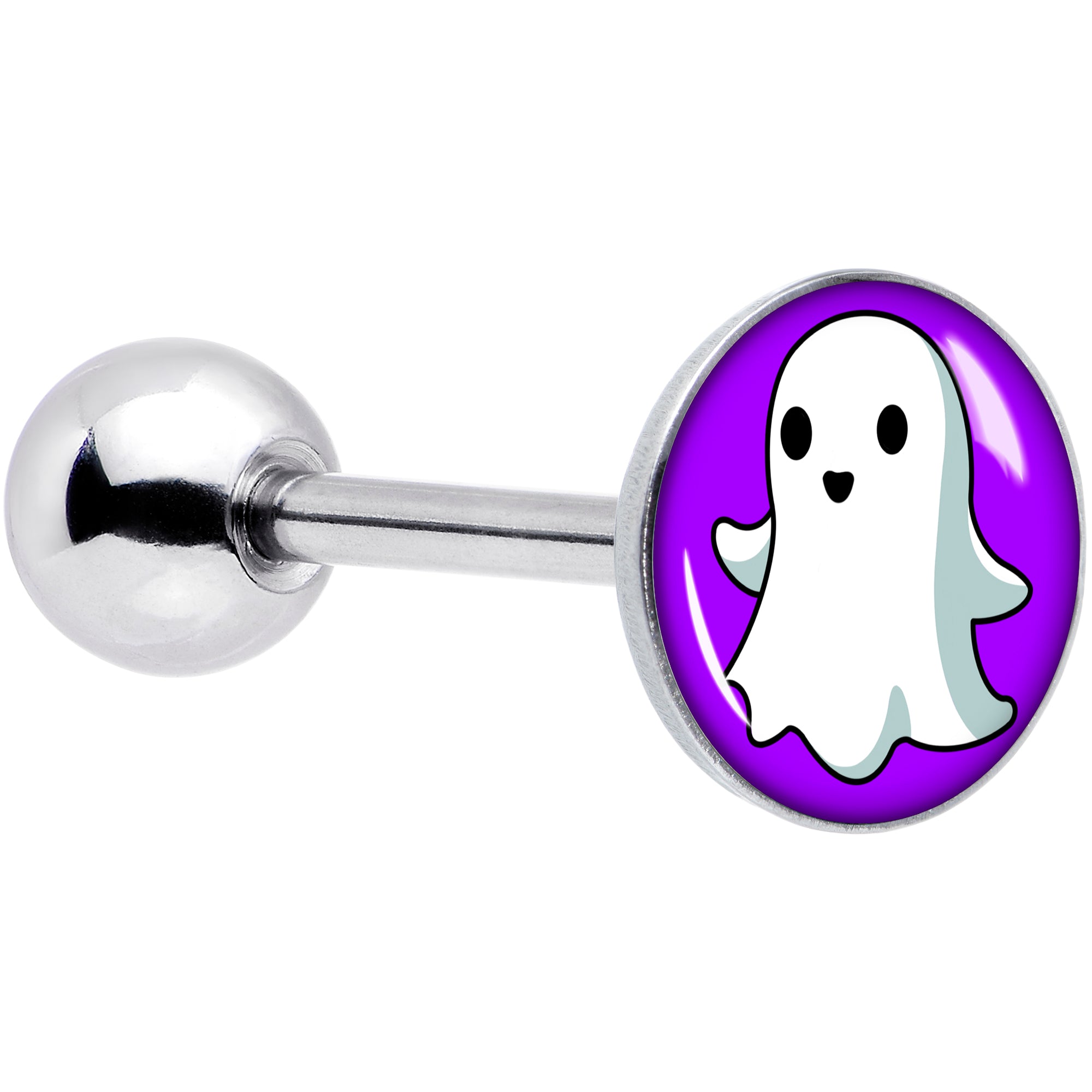 Ghost Barbell Tongue Ring