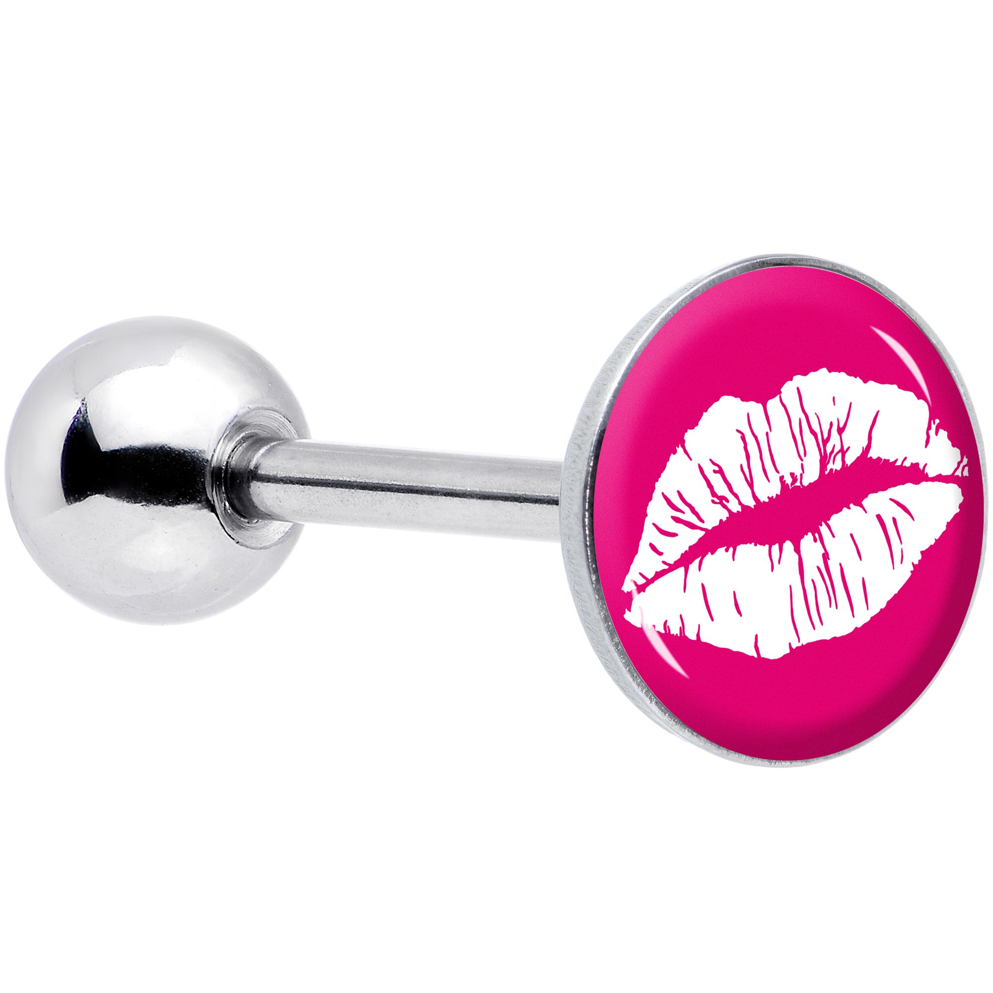 Red Hot Lips Barbell Tongue Ring