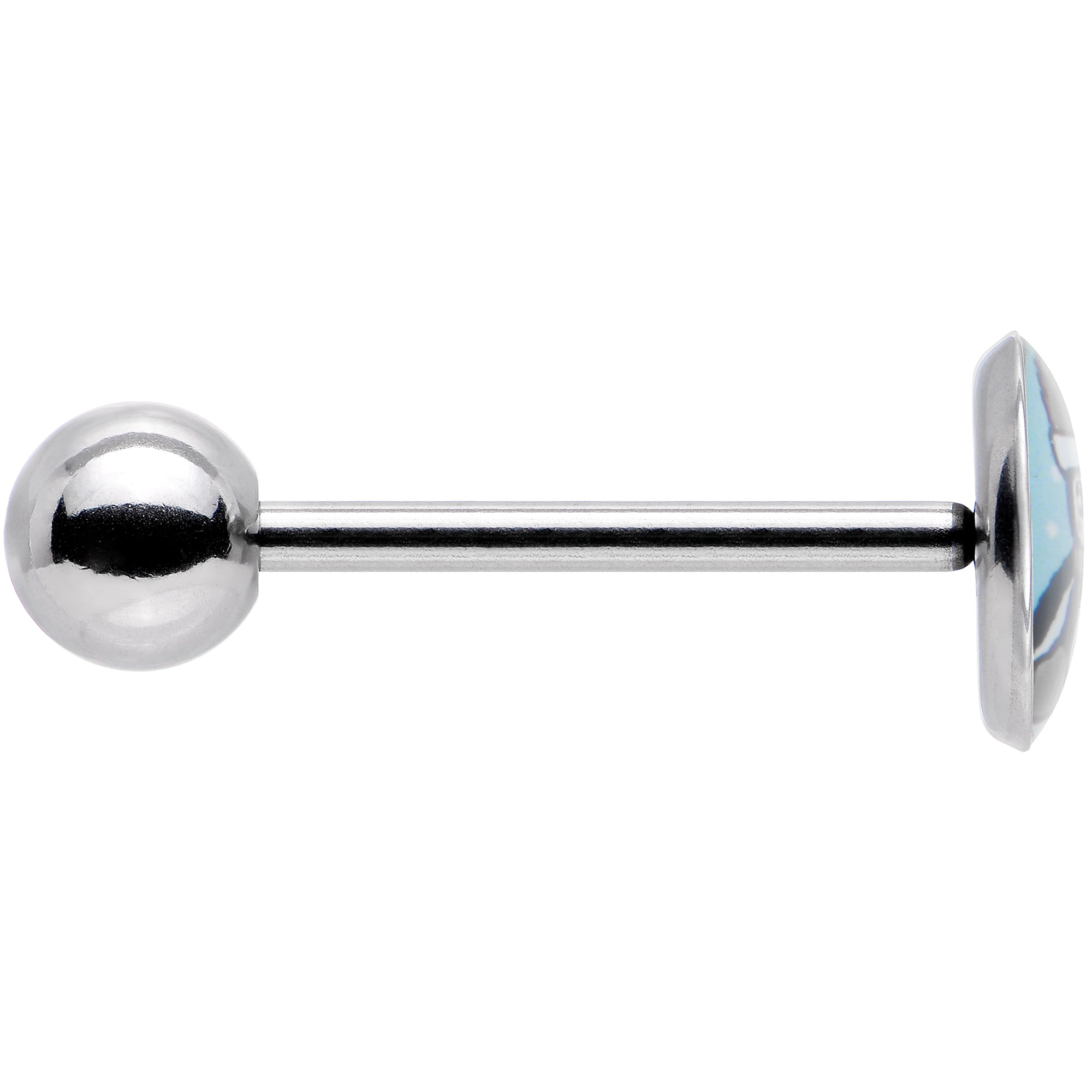 Snowfall Holiday Penguin Barbell Tongue Ring