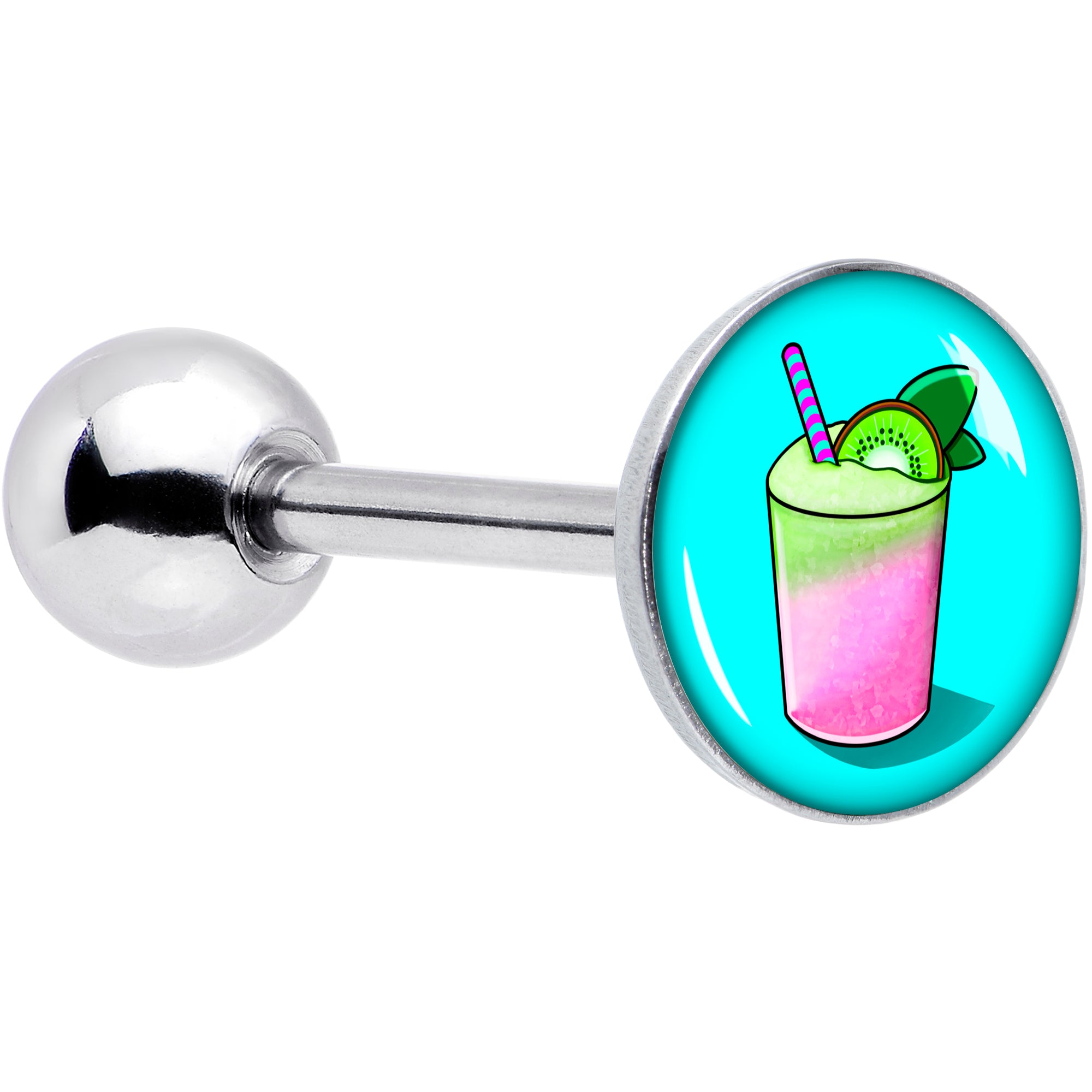 Summer Drink Barbell Tongue Ring