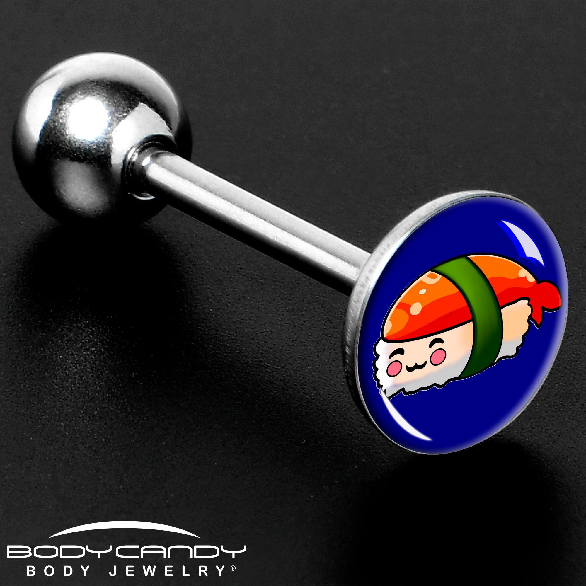 Sushi Barbell Tongue Ring