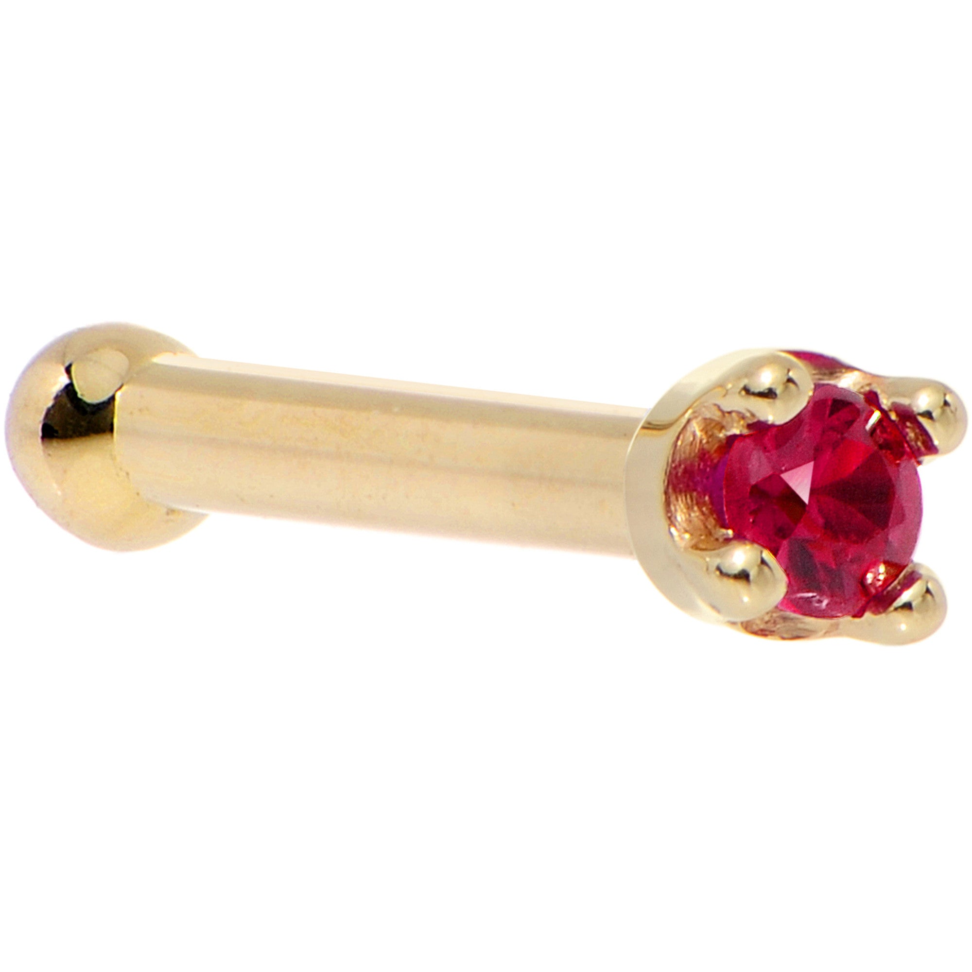 Ruby and diamond hot sale nose pin