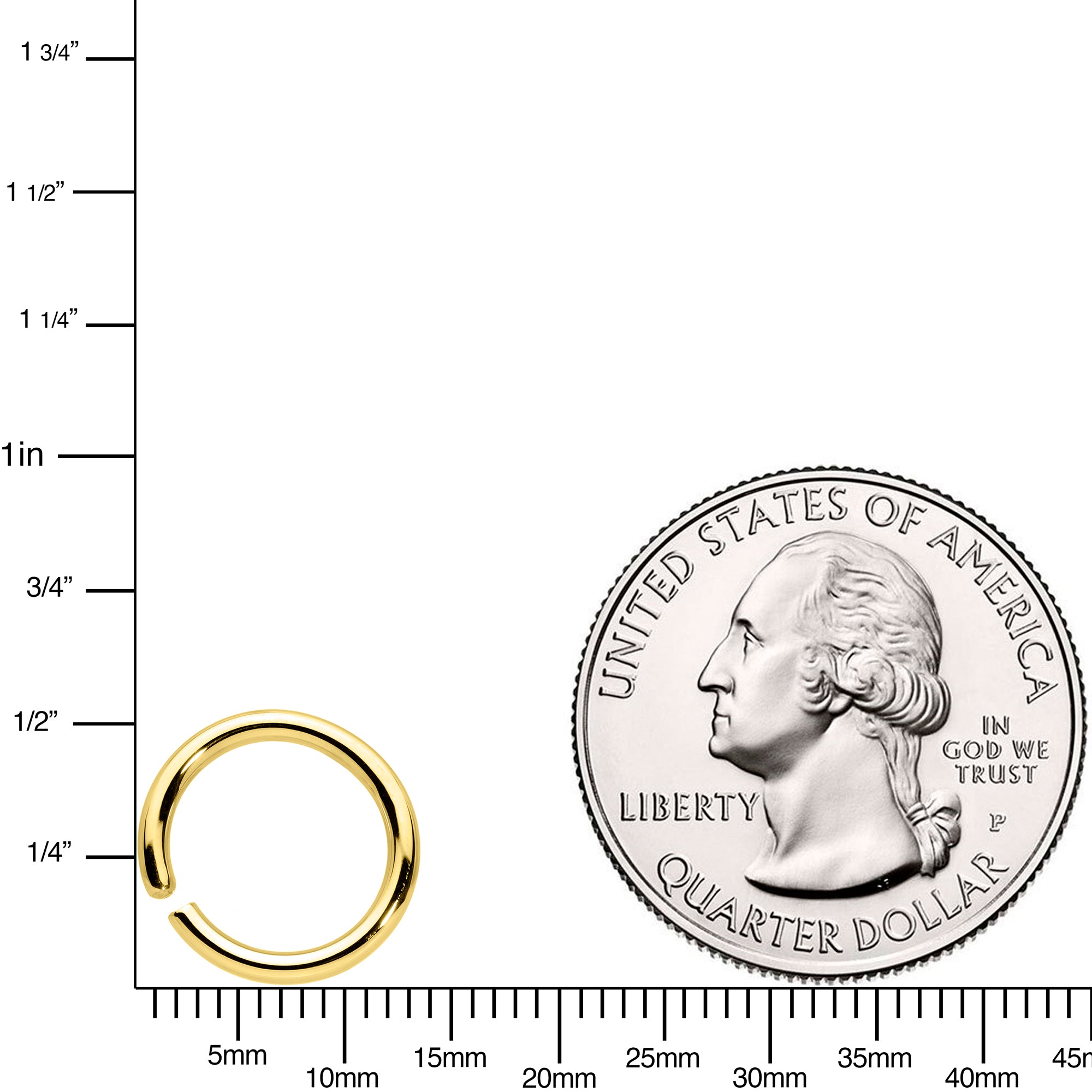 14 Gauge 3/8 Handcrafted Solid 14k Yellow Gold Seamless Circular Ring