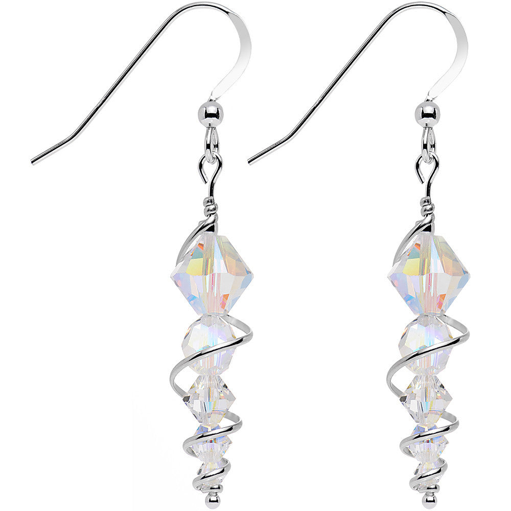 Crystal drop earrings on sale made with swarovski elements