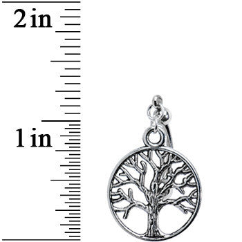 Top Mount Tree of Life Belly Ring