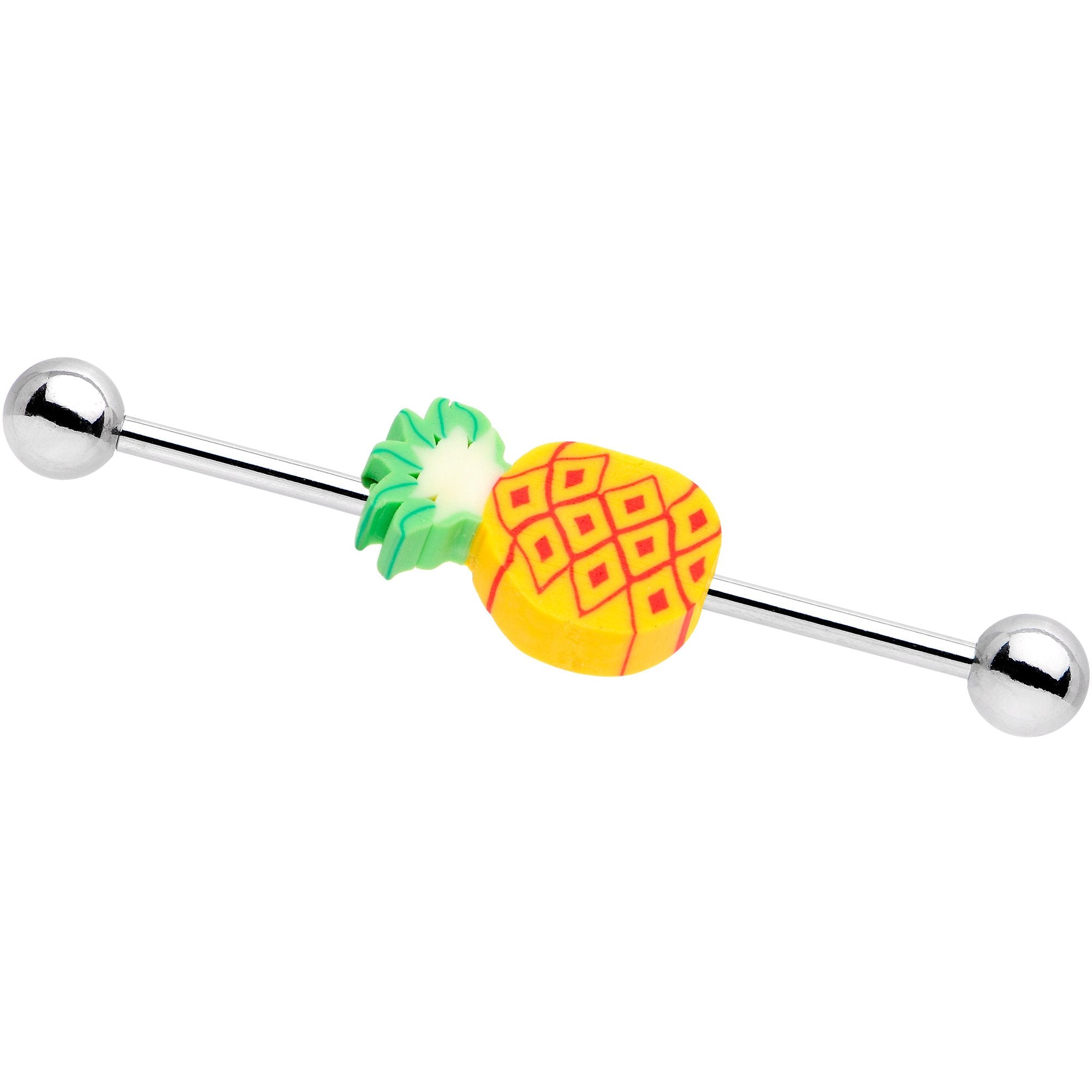 Handcrafted Pina Colada Pineapple Industrial Barbell 36mm