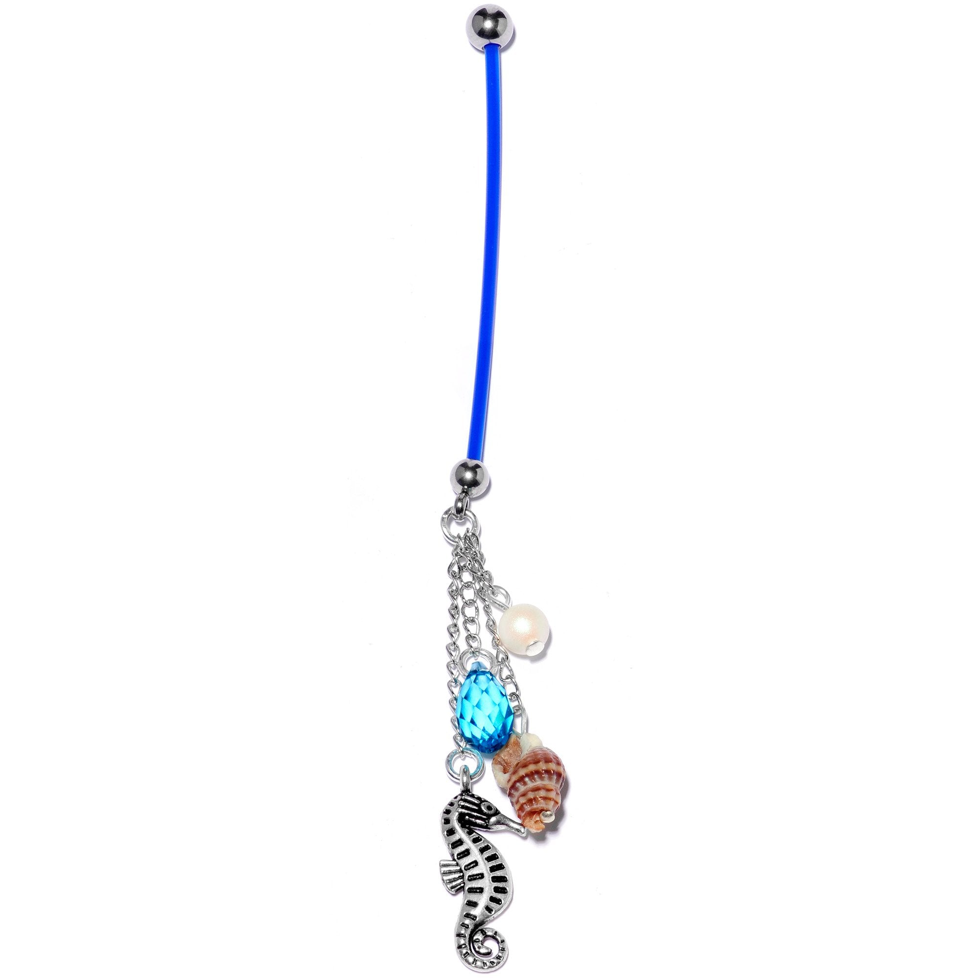 Handmade Nautical Pregnancy Belly Ring Created with Crystals