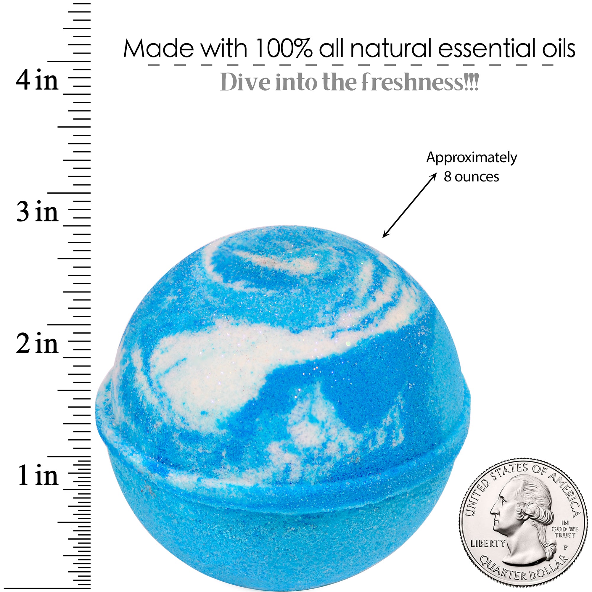 Body Candy NY Frozen Peppermint Snowflake Bath Bomb