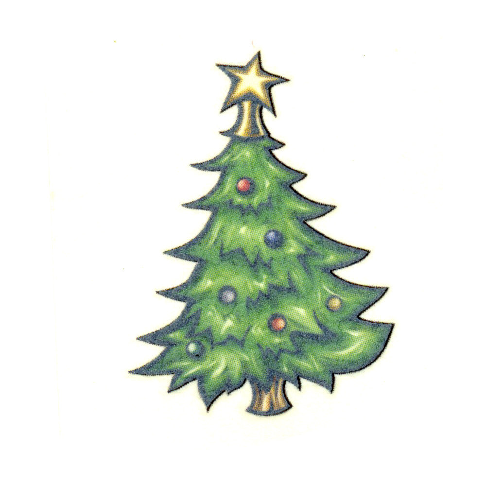 Christmas Tree Temporary Tattoo 1.5x1.5