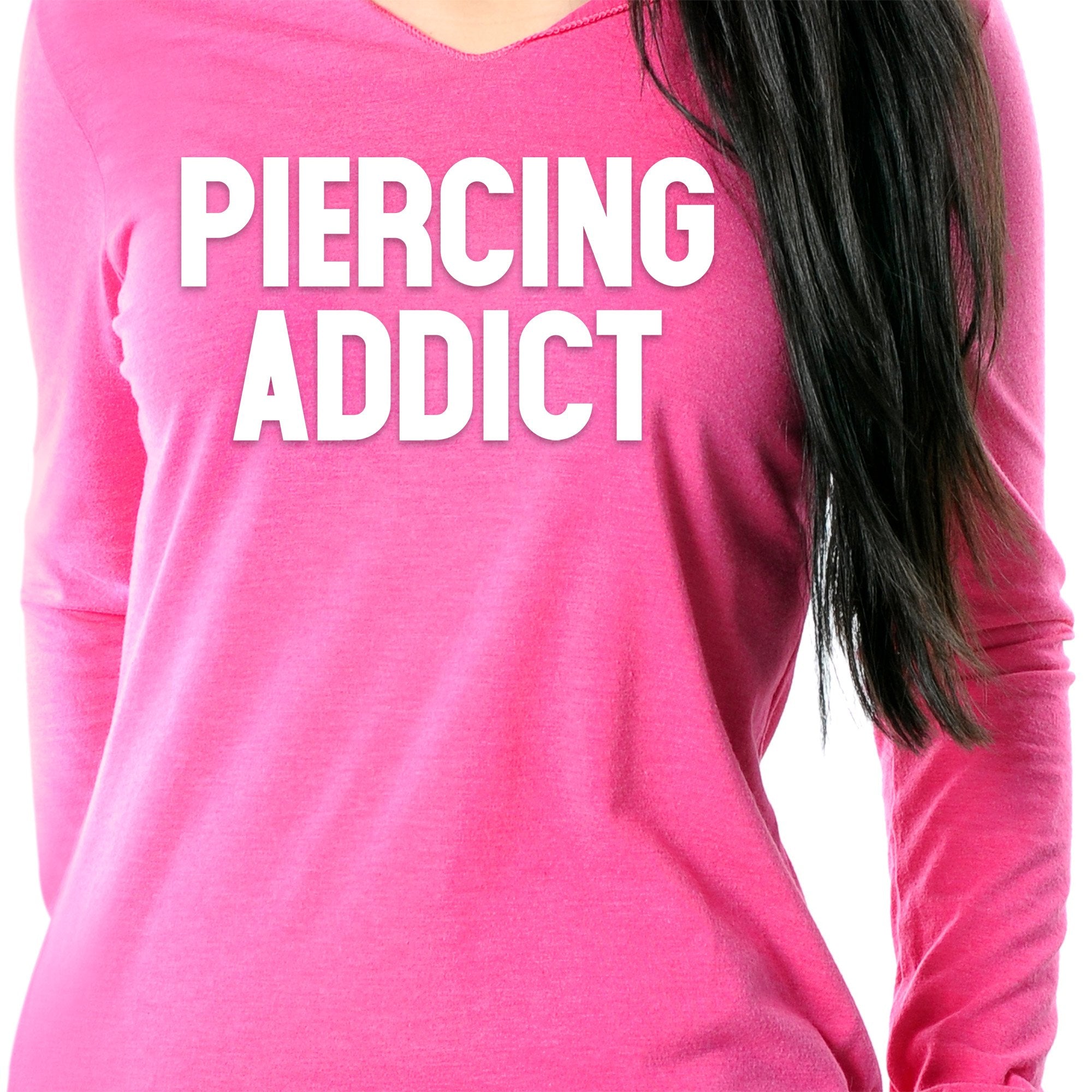 Piercing Addict Tapered Long Sleeve Hoodie