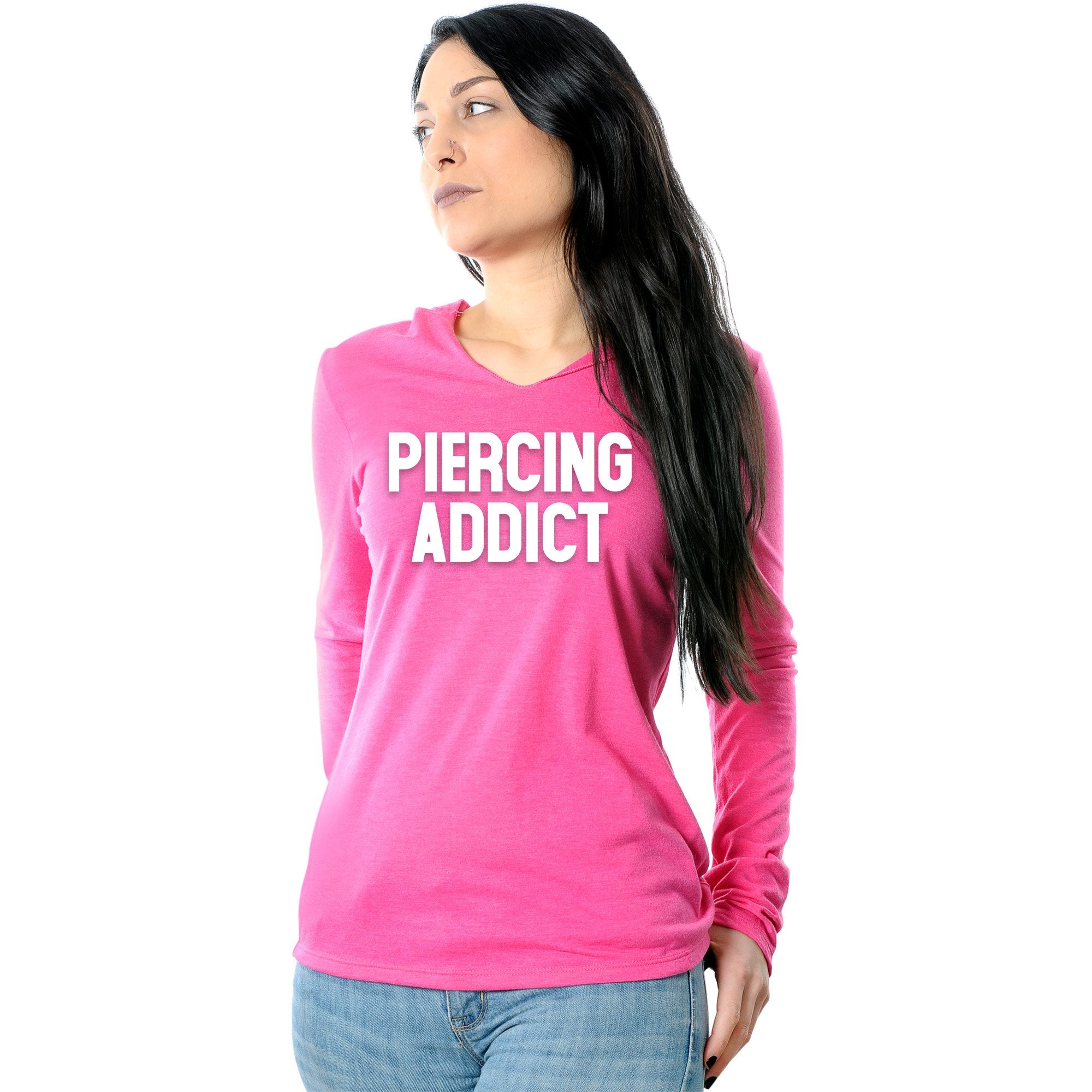 Piercing Addict Tapered Long Sleeve Hoodie