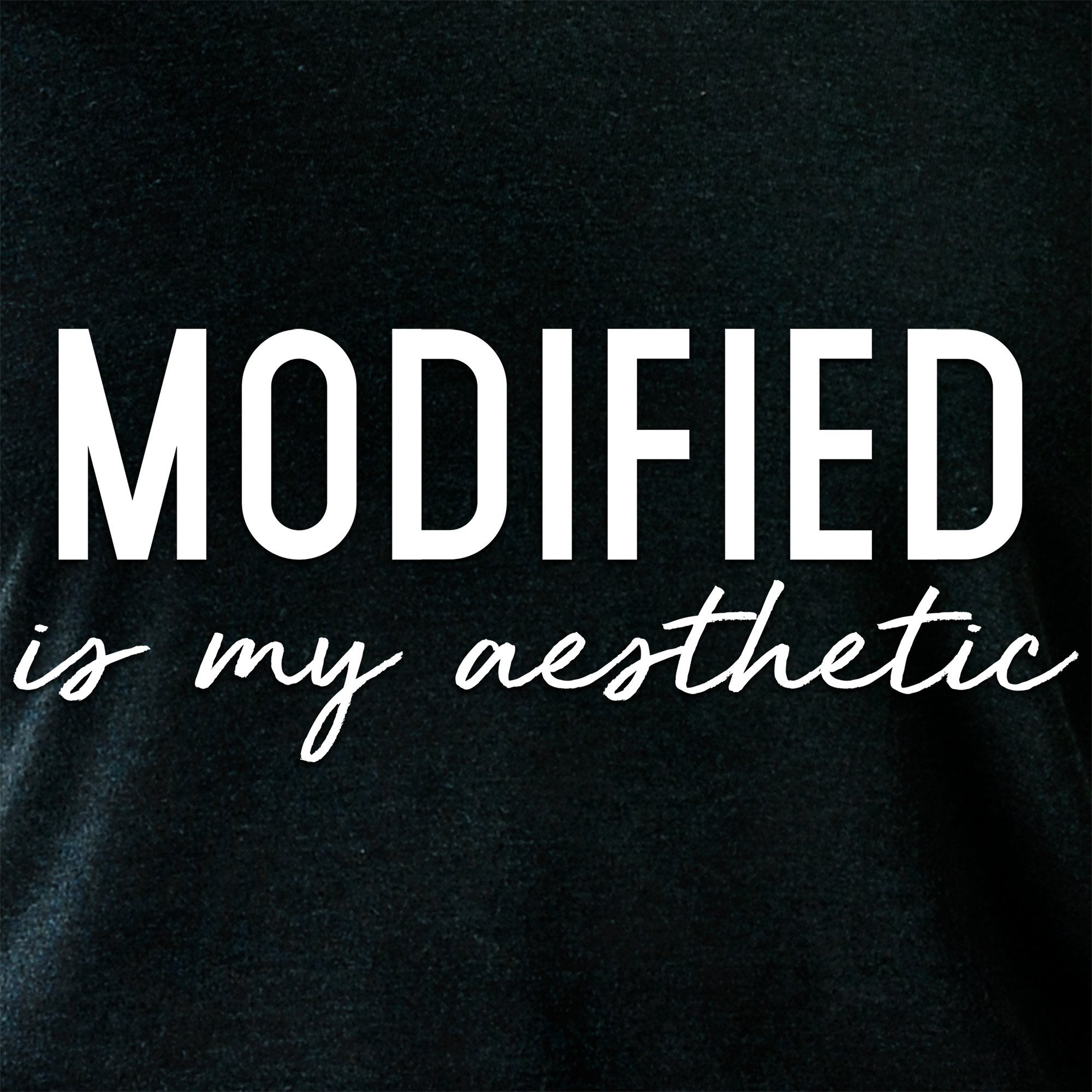 Modified is my Aesthetic  Tapered Long Sleeve Hoodie