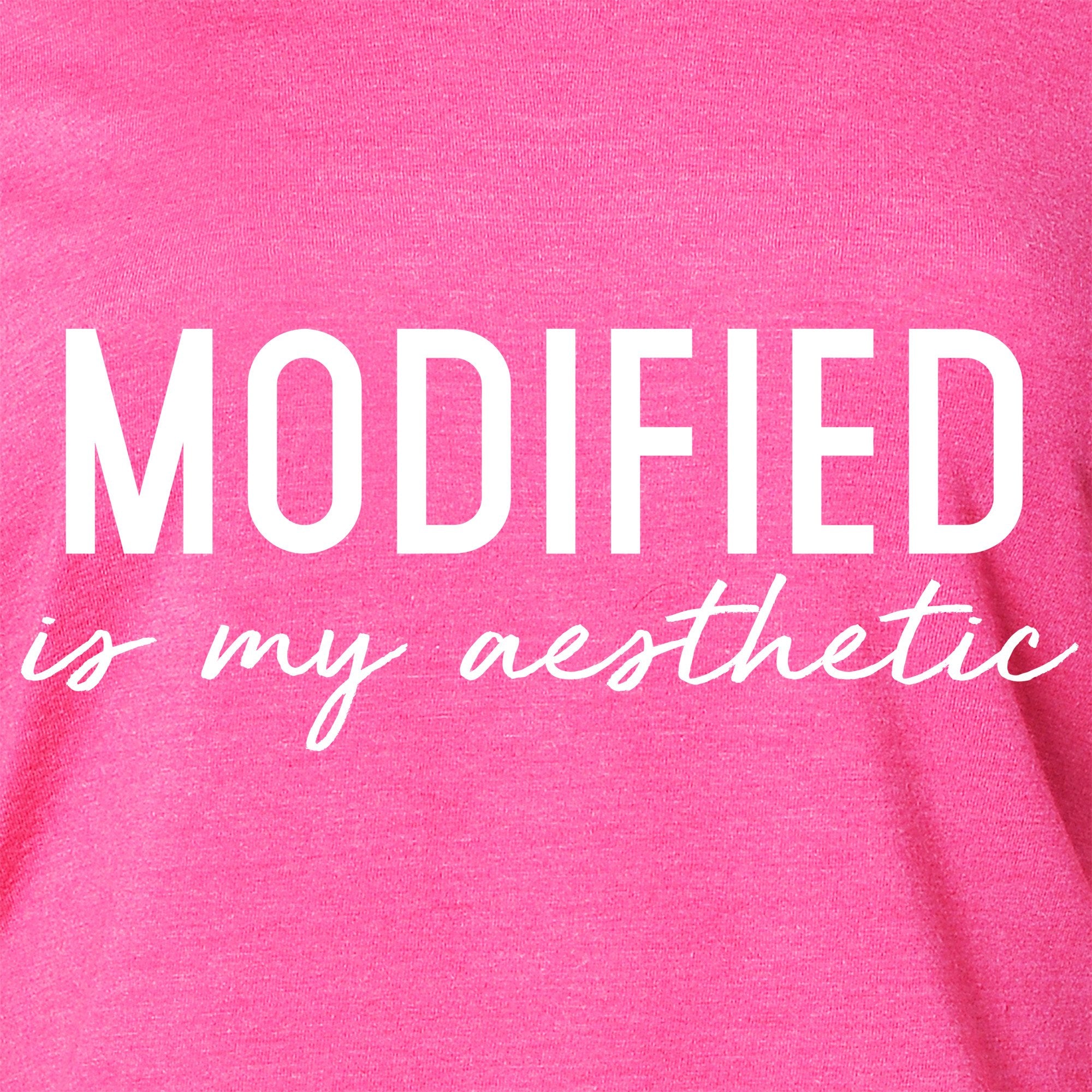 Modified is my Aesthetic  Tapered Long Sleeve Hoodie