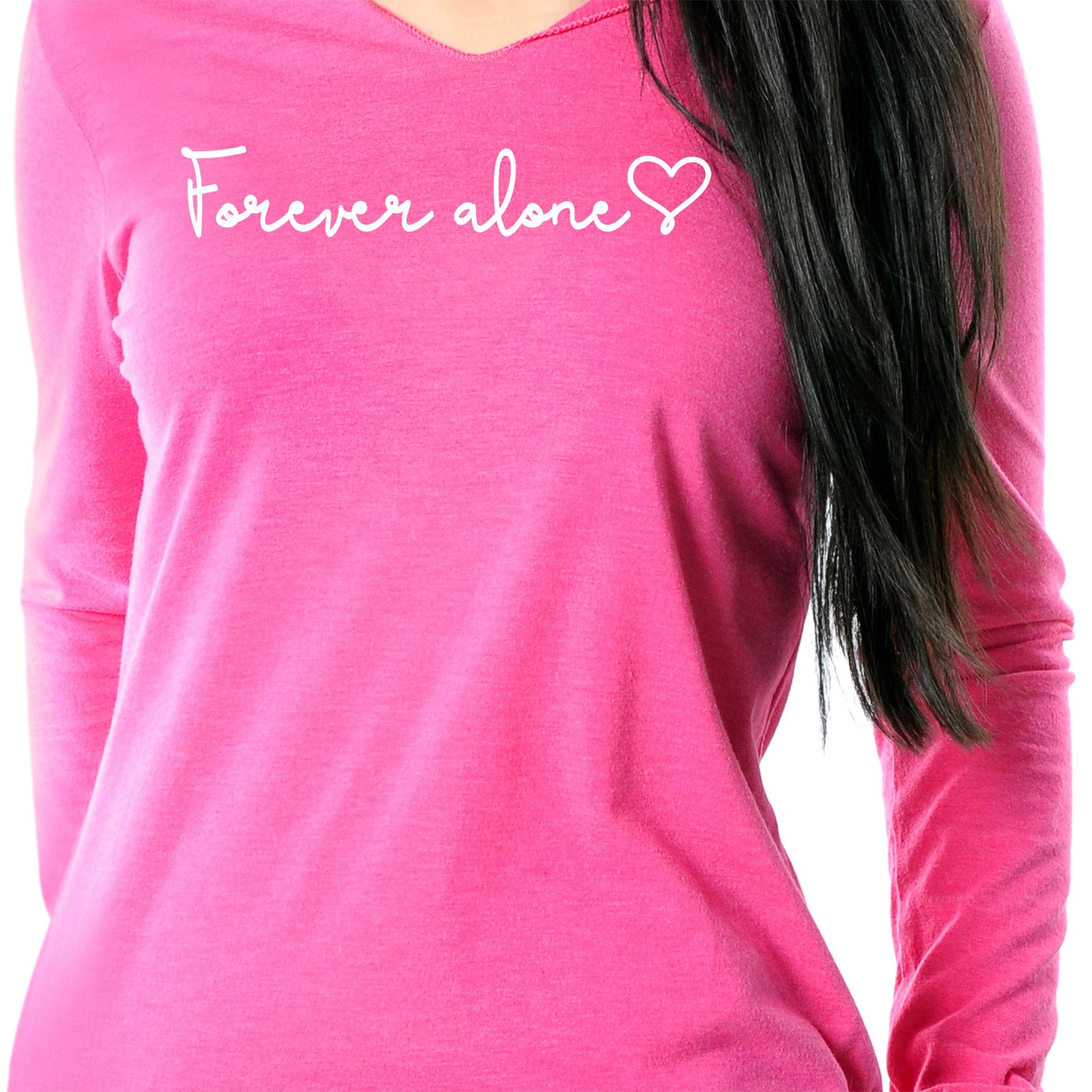 Forever Alone Tapered Long Sleeve Hoodie