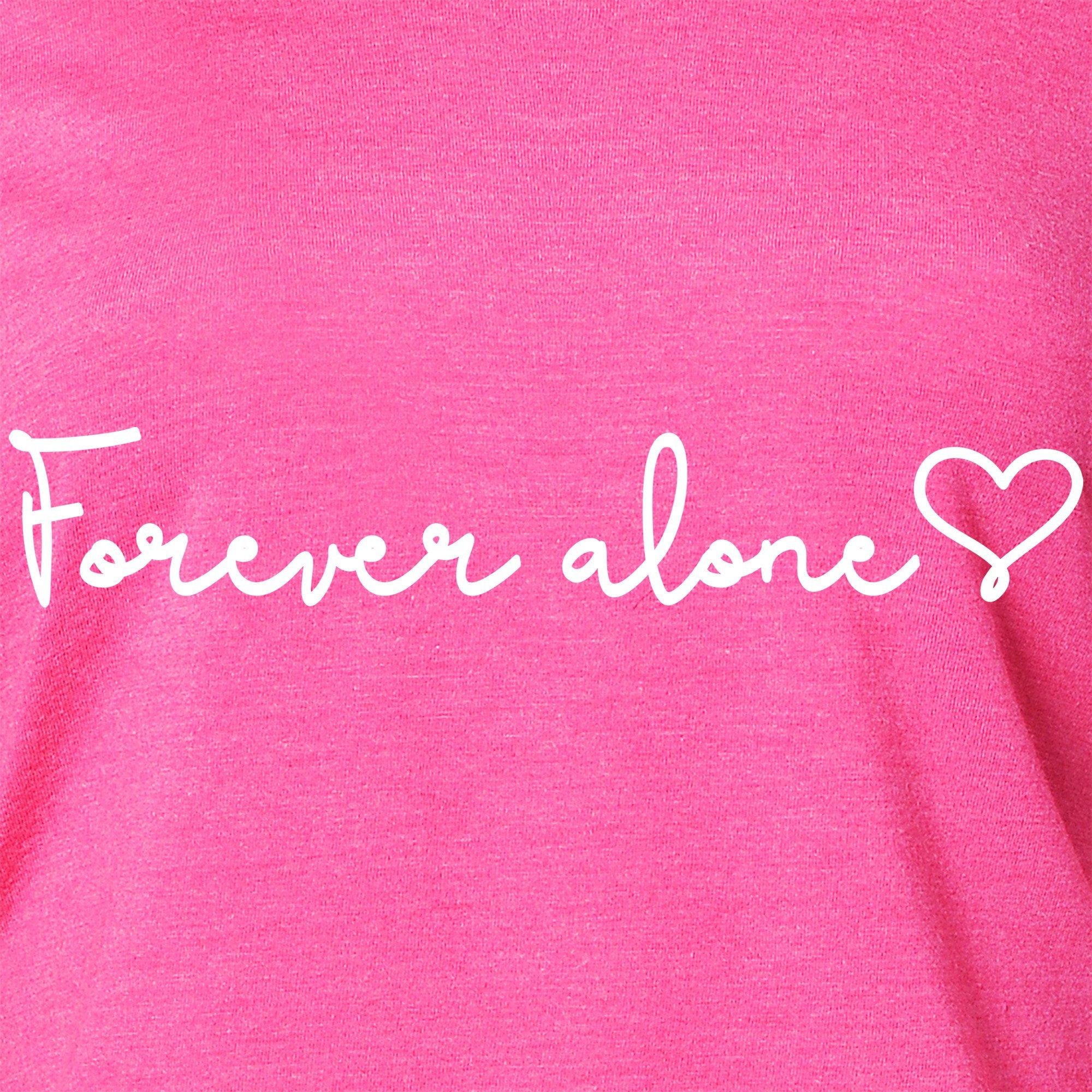 Forever Alone Tapered Long Sleeve Hoodie