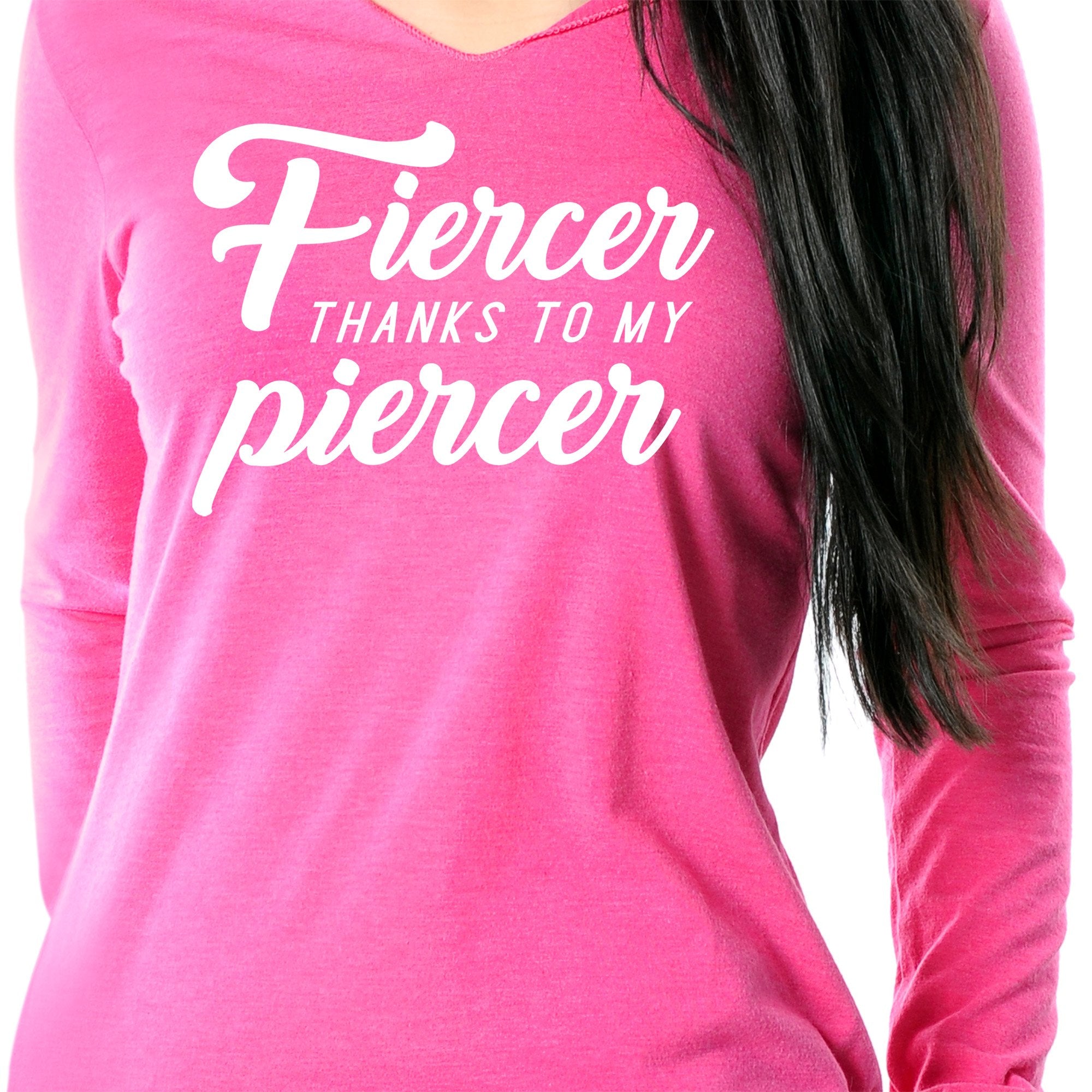 Fiercer thanks to my Piercer Black Tapered Long Sleeve Hoodie